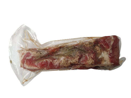 SS  Mírně solený buček s česnekem na kůži (špek s masem) ±300g/1kg