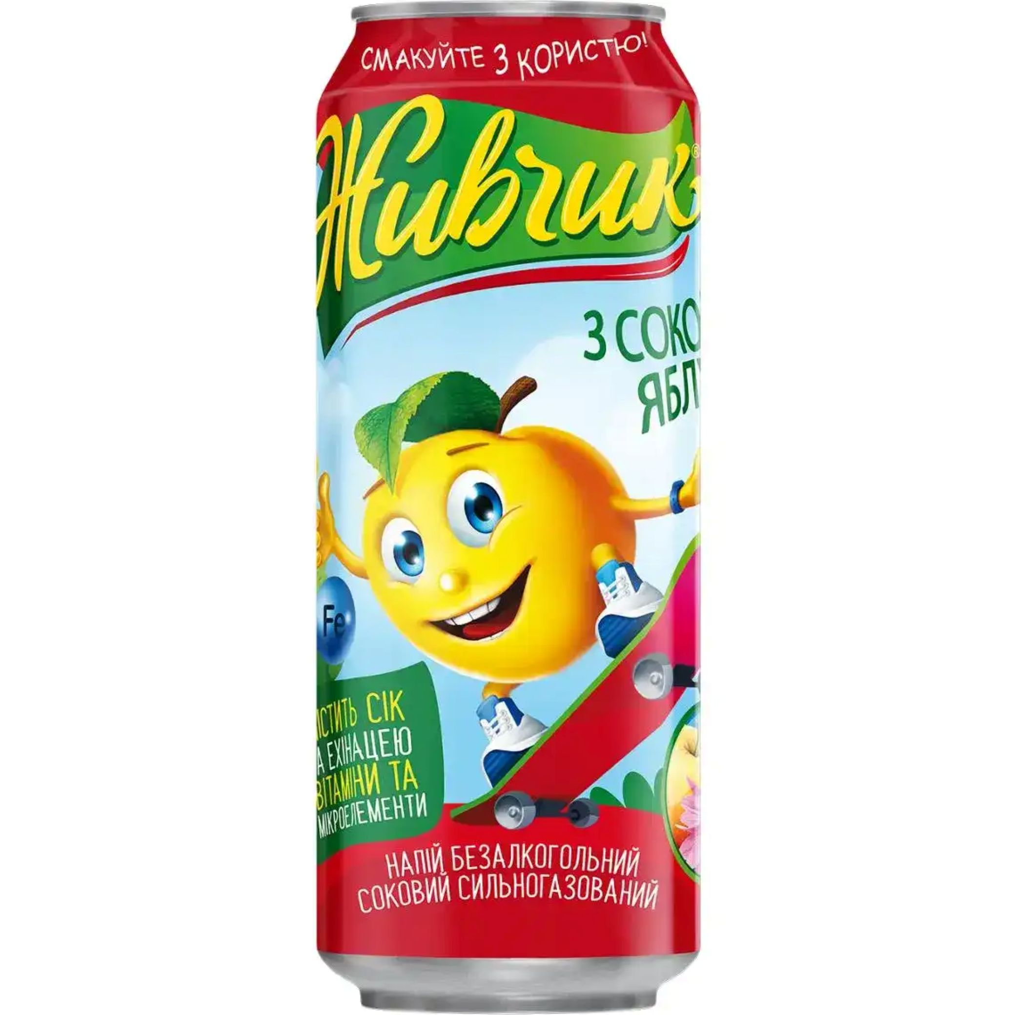 Žyvčik Limonáda "Jablko" s jablečnou šťávou, plech. 500 ml/24 ks