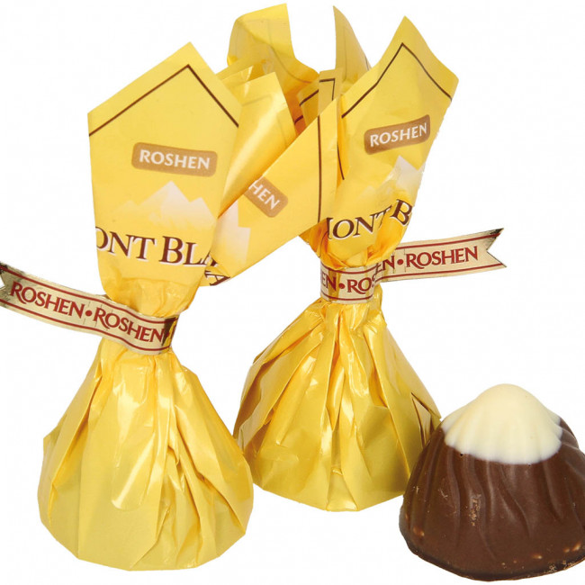 Roshen Bonbóny "Mont Blanc s sezamem", 1kg/4ks