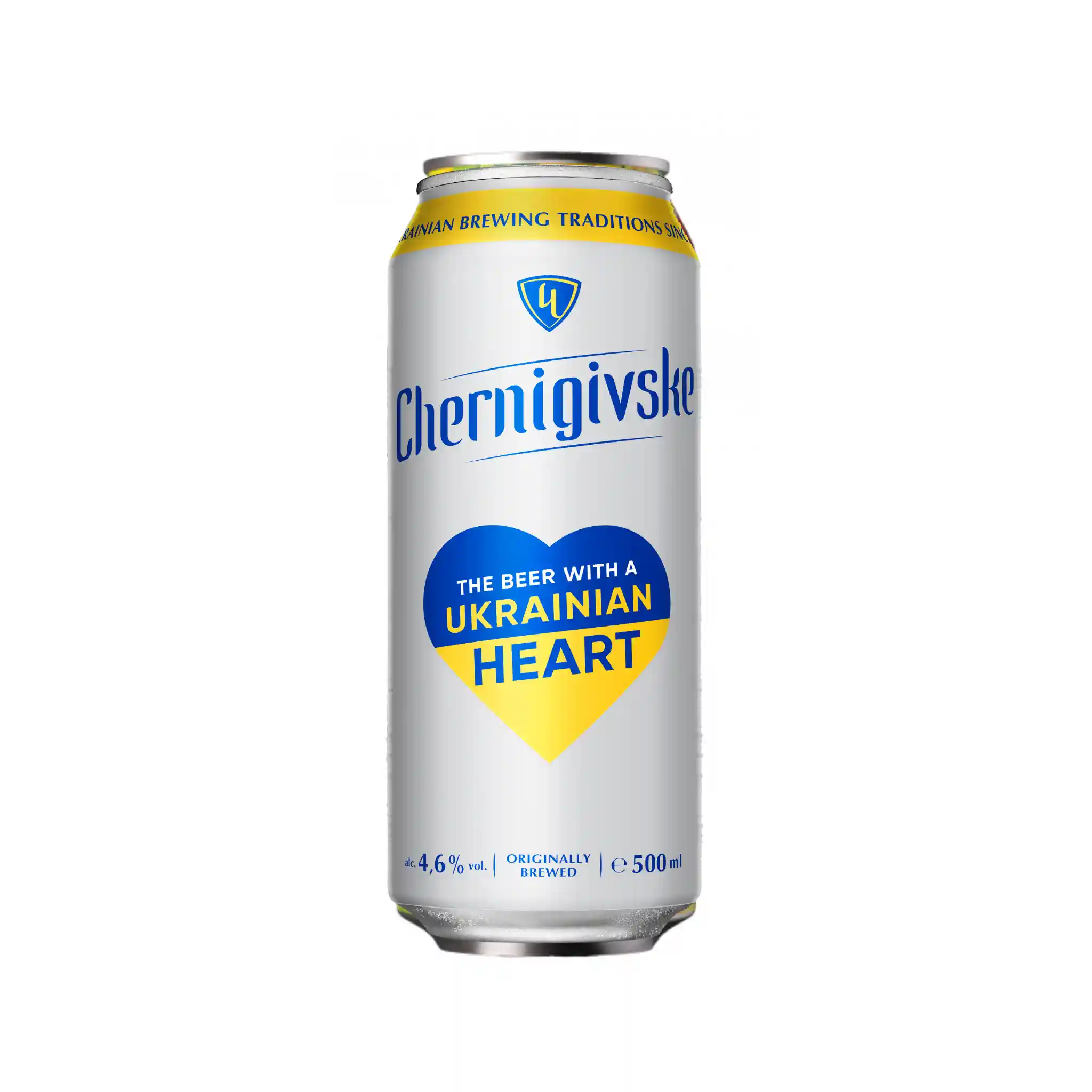 Chernigovske Pivo Světlé, plato 10°, alл. 4,6 % plech 500ml/24ks