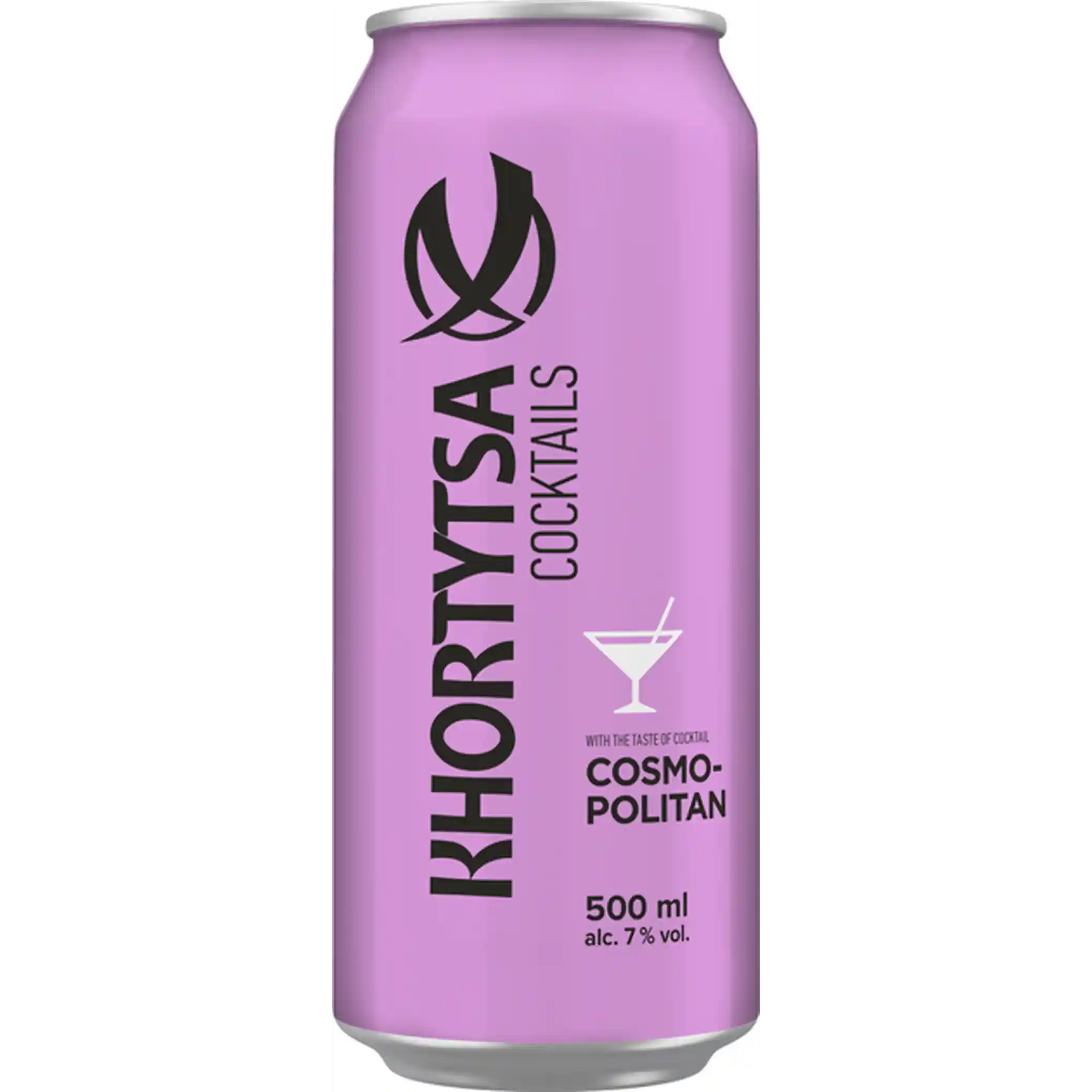 Khortytsa Koktejl Cosmopolitan slabě alkoholický nápoj 7%, plech 0,5l/24ks