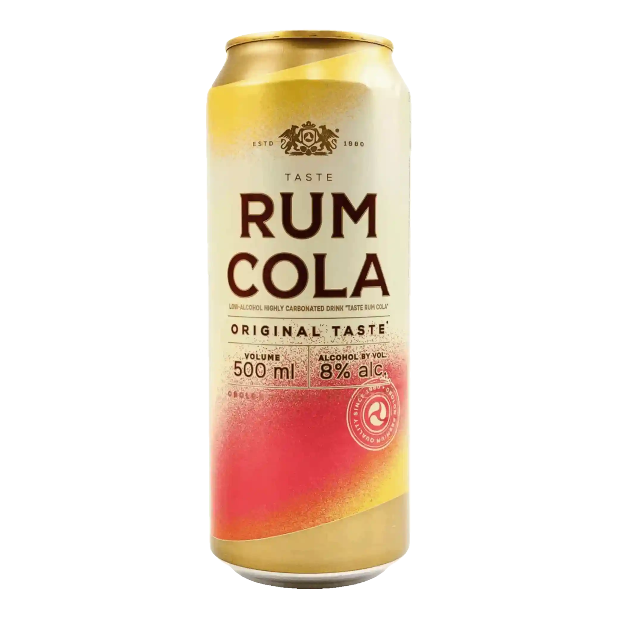 Obolon  "Taste Rum Cola", alc.8%, plech, 0,5 L/24ks