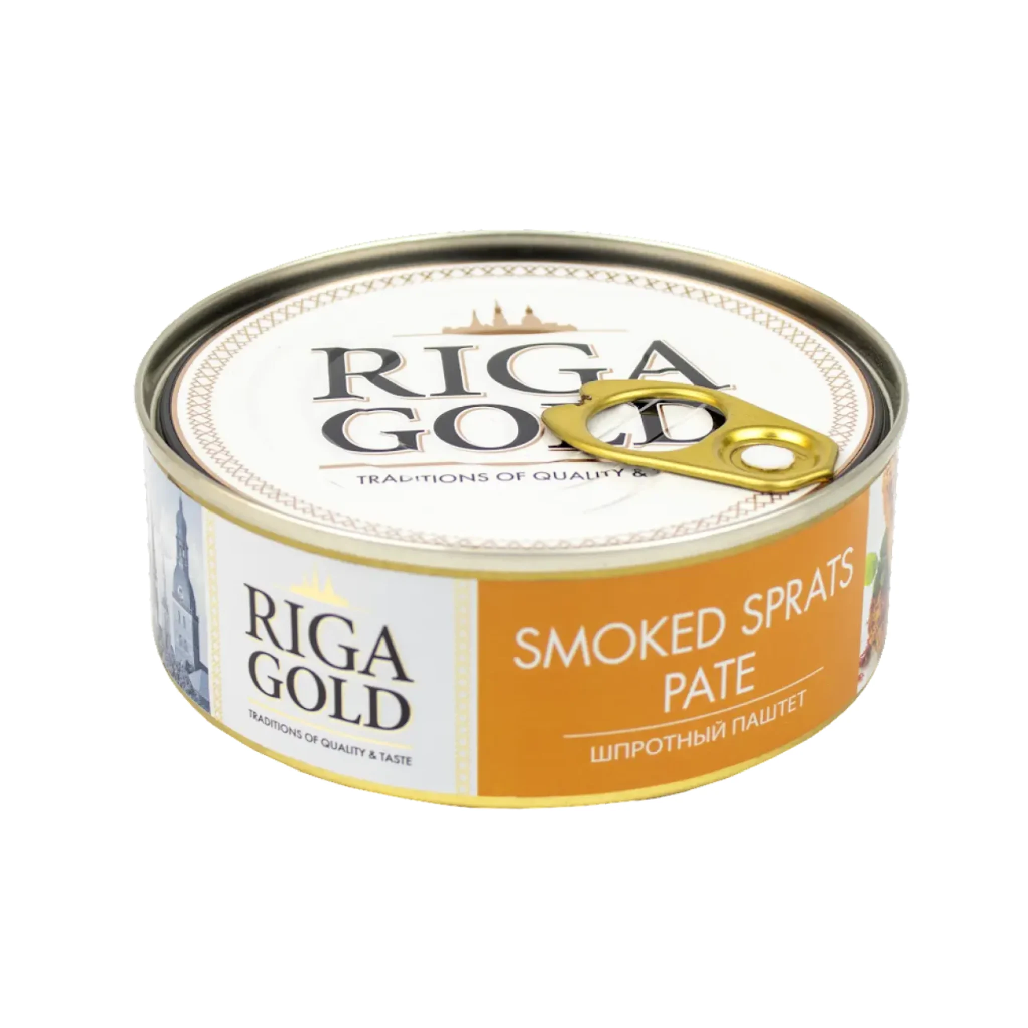 Riga Gold Paštika z uzených šprotů, 240g / 24ks