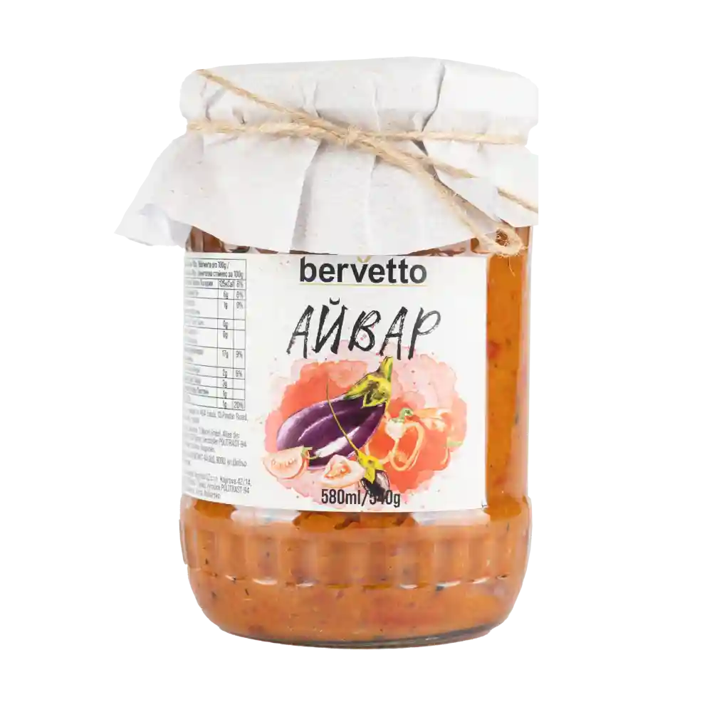 Bervetto "Ajvar selský", 580ml/515g /12 ks