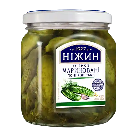 TM Nezhyn Marinované okurky na nežinský způsob, 450g/12ks