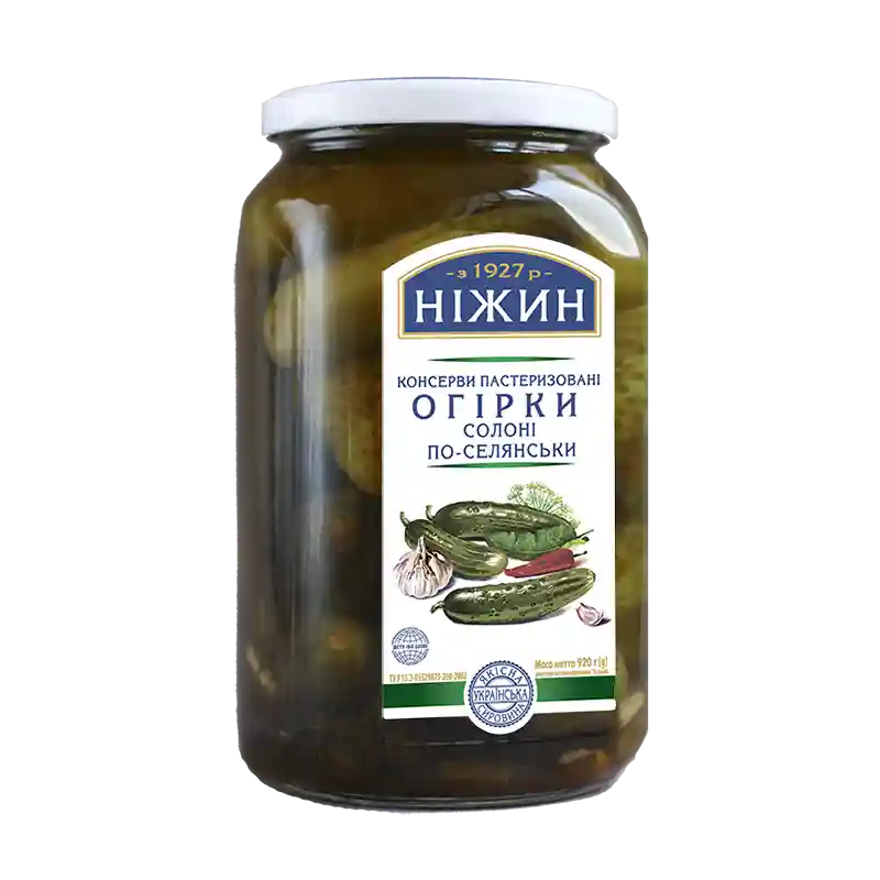 TM Nezhyn Kysané okurky na venkovní způsob, 920g/12ks