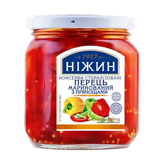 TM Nezhyn Marinovaná sladká paprika s kořením, 450g/12ks