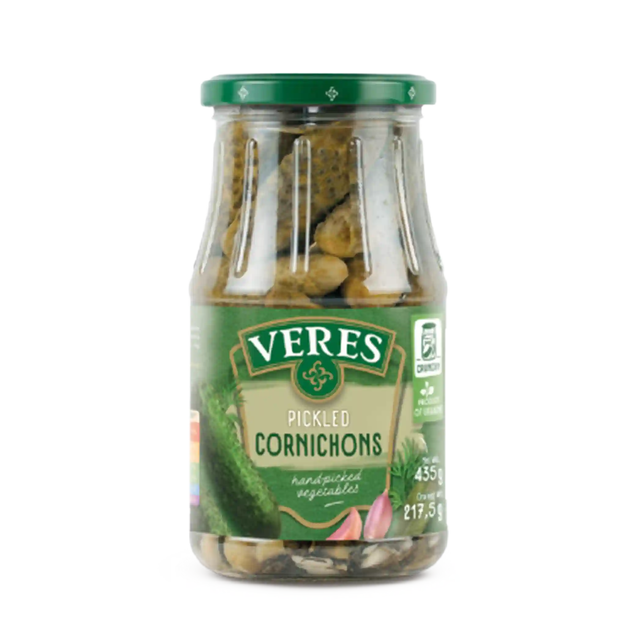 TM Veres Marinované kornišoni, 435g/12 ks