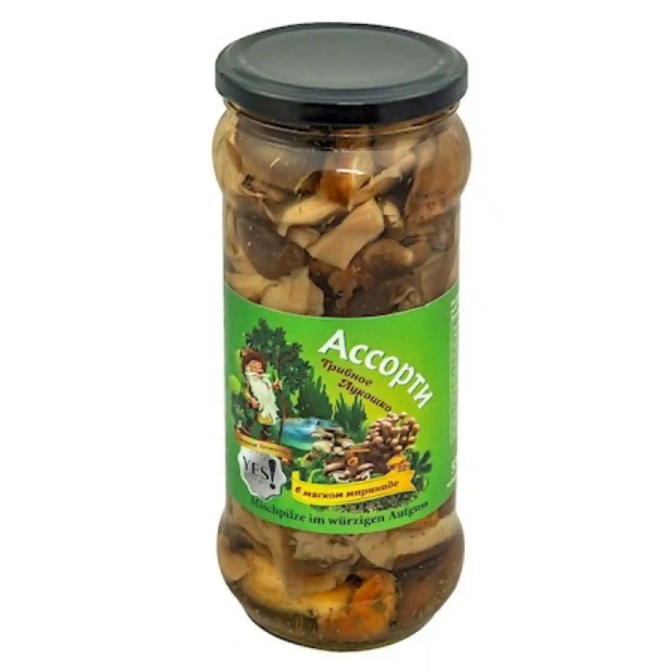 ТМ Yes "Houbové assorti v jemné marinádě", 530g/12ks