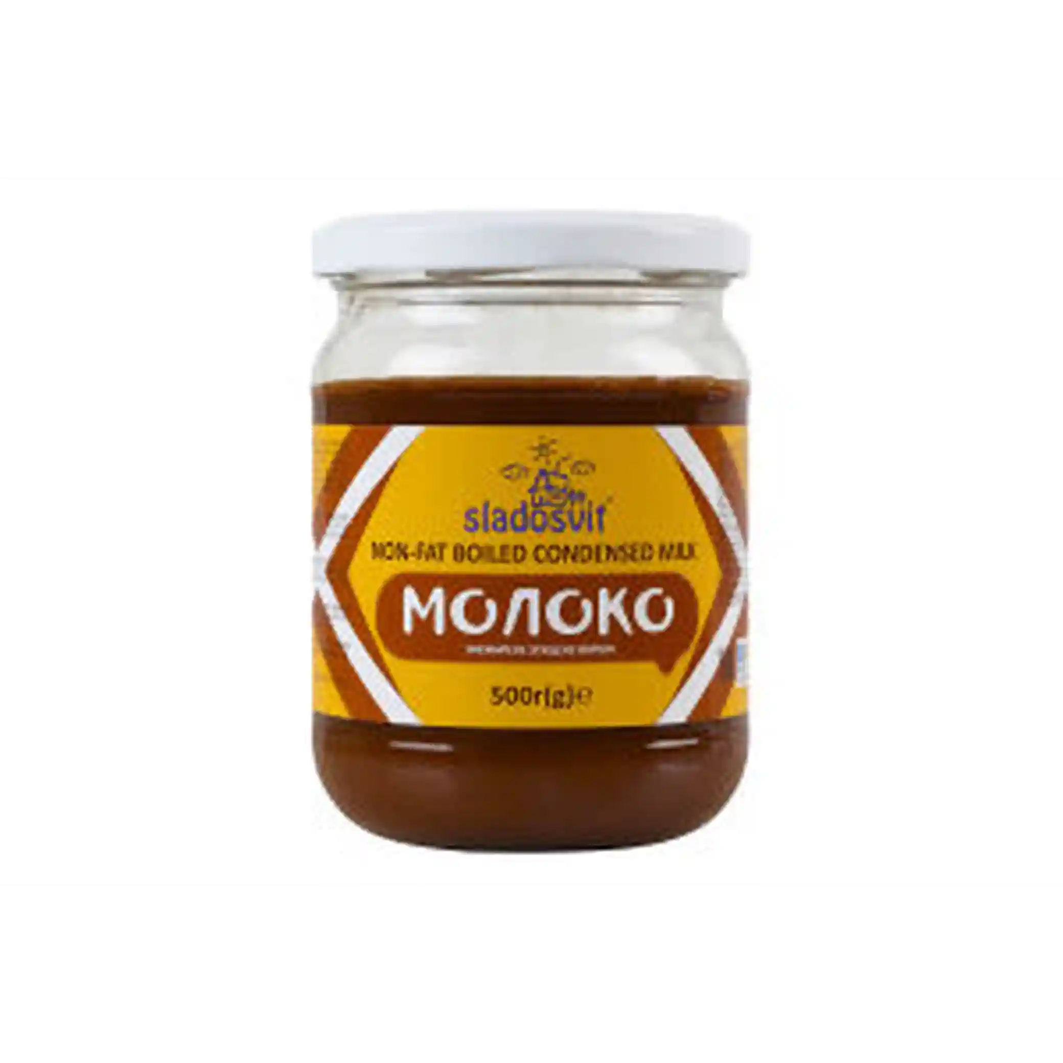 Sladosvit Odtučněné vařené kondenzované mléko, sklo, 500g/12ks