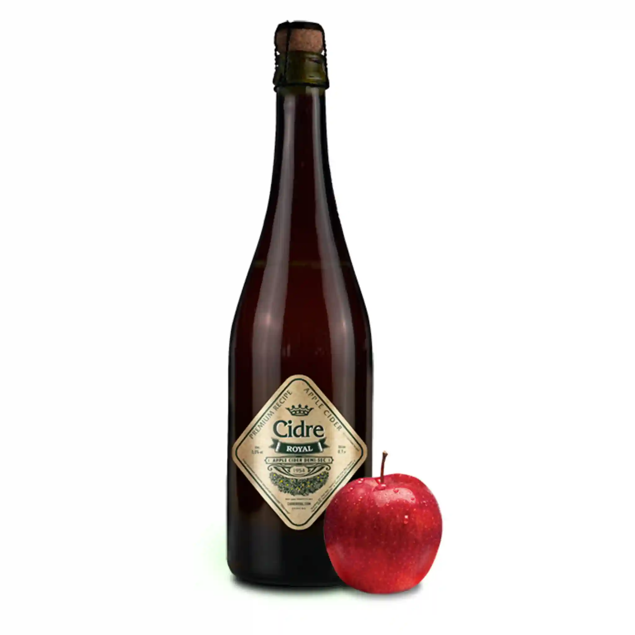 TM Cidre Royal Polosladký přírodní fermentace cider "Jabłko", 5%, sklo 0,7l/6ks