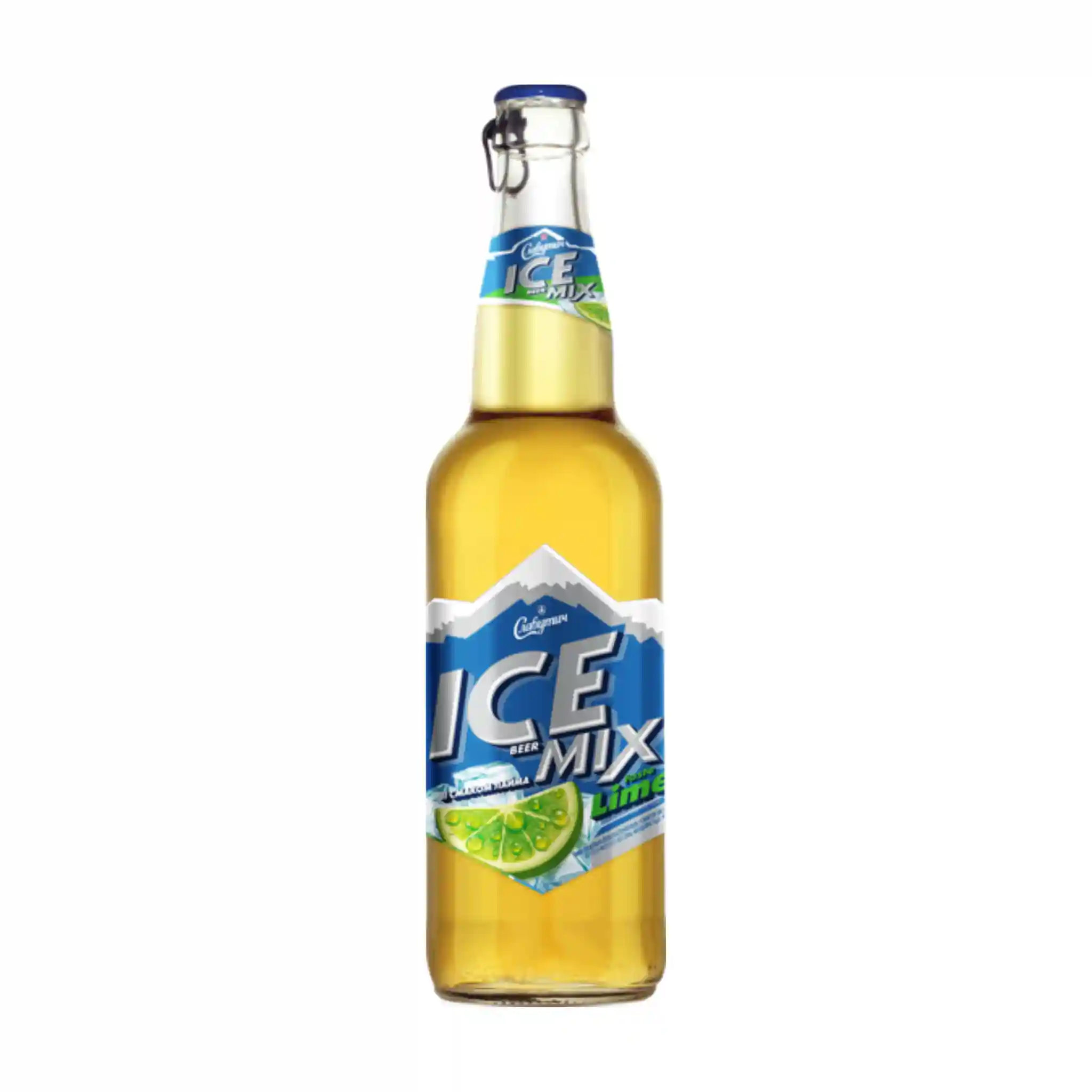 Carlsberg Pivo "Slavutych Ice Mix Lime", plato 12°, alл. 3,5 %, 0,5 L /sklo 20 ks