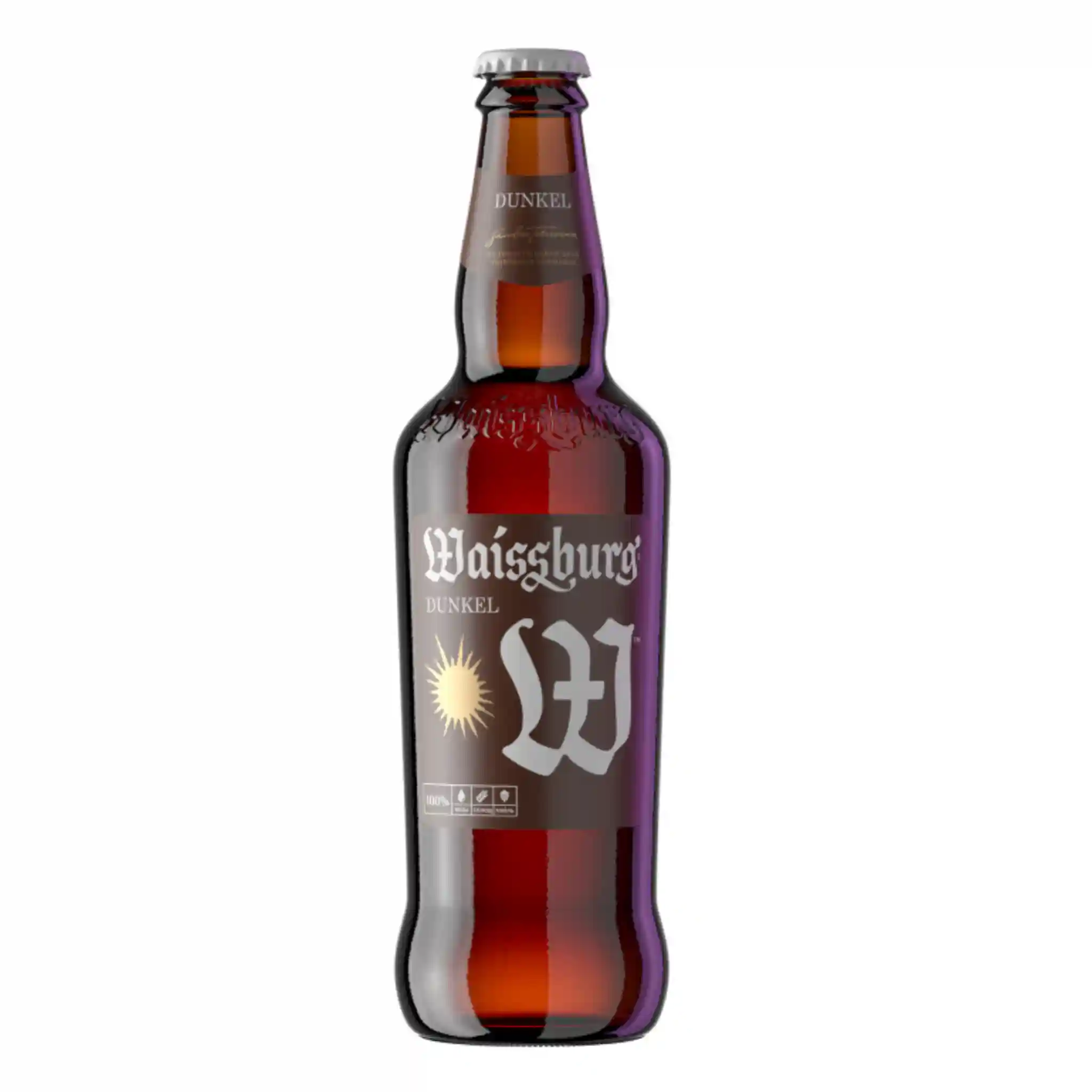 Umaň Pivo Waissburg Dunkel tmavé, filtrované, 4,7%, sklo 0,5l/12ks