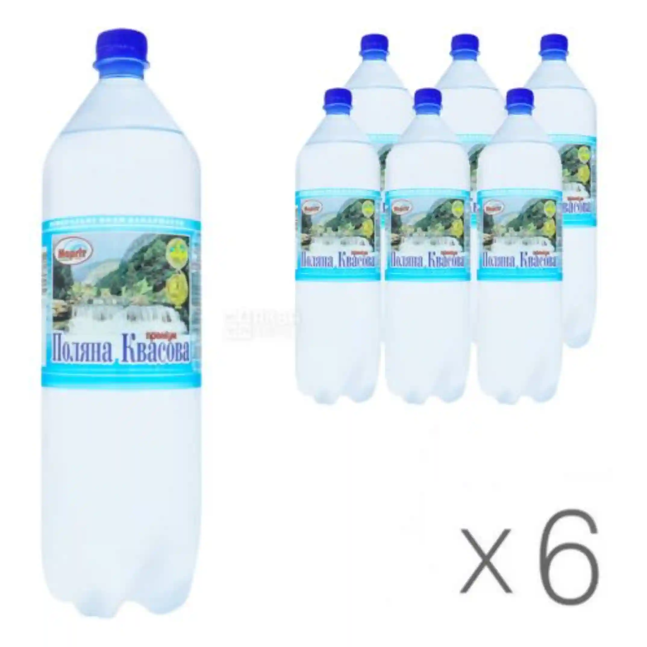 Poljana Kvasova Minerální voda perlivá, 1,5l/6ks