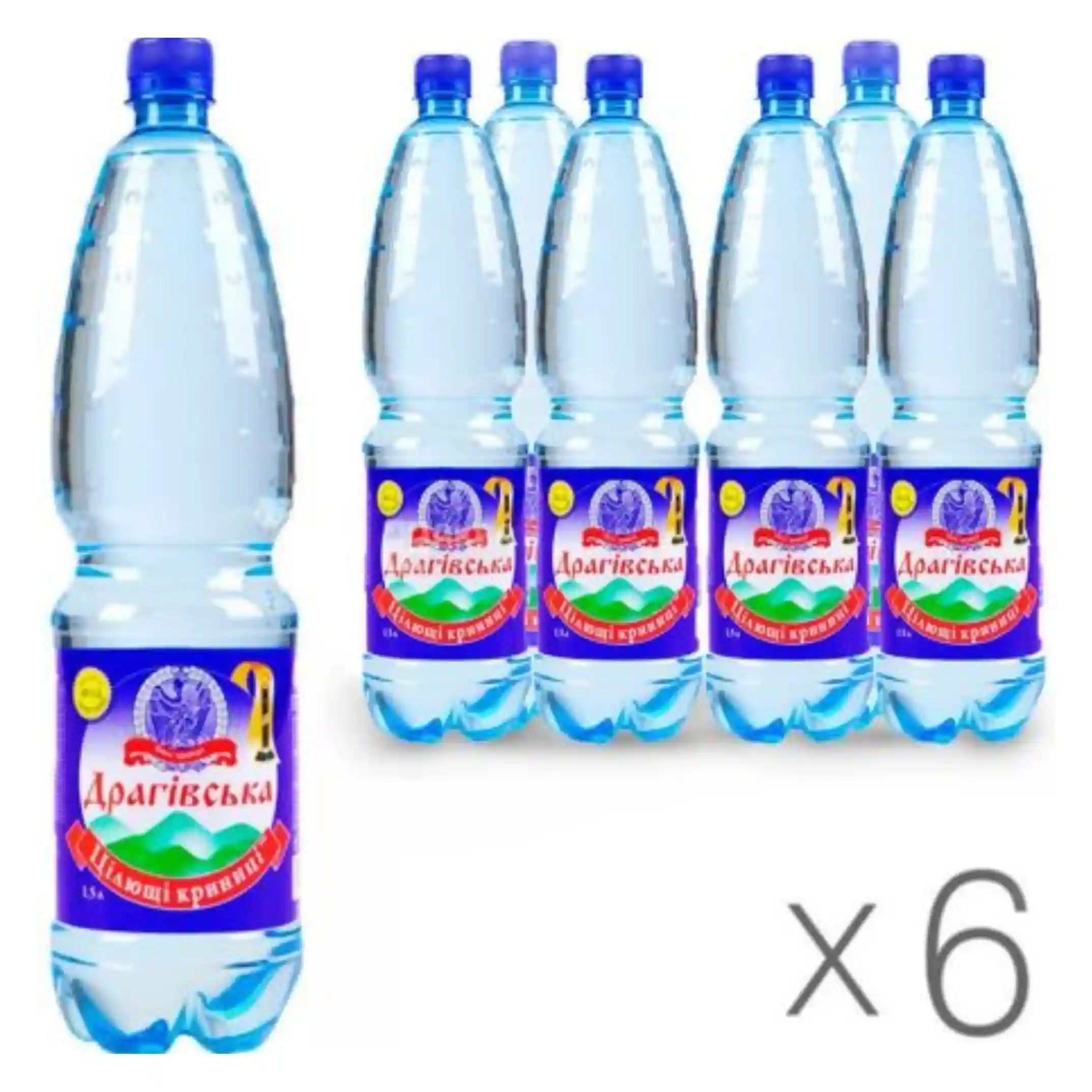 Drahivská Minerální vodá perlivá, 1,5l/6ks