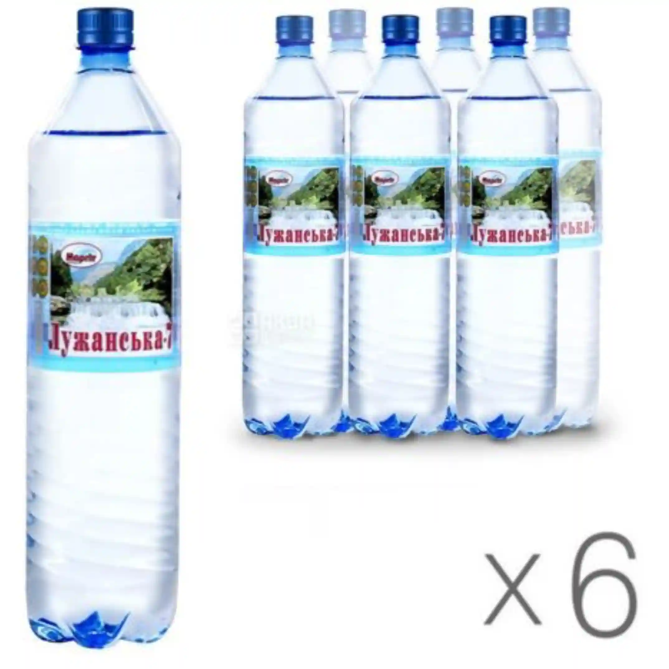 Lužanská 7 Minerální vodá perlivá, 1,5l/6ks