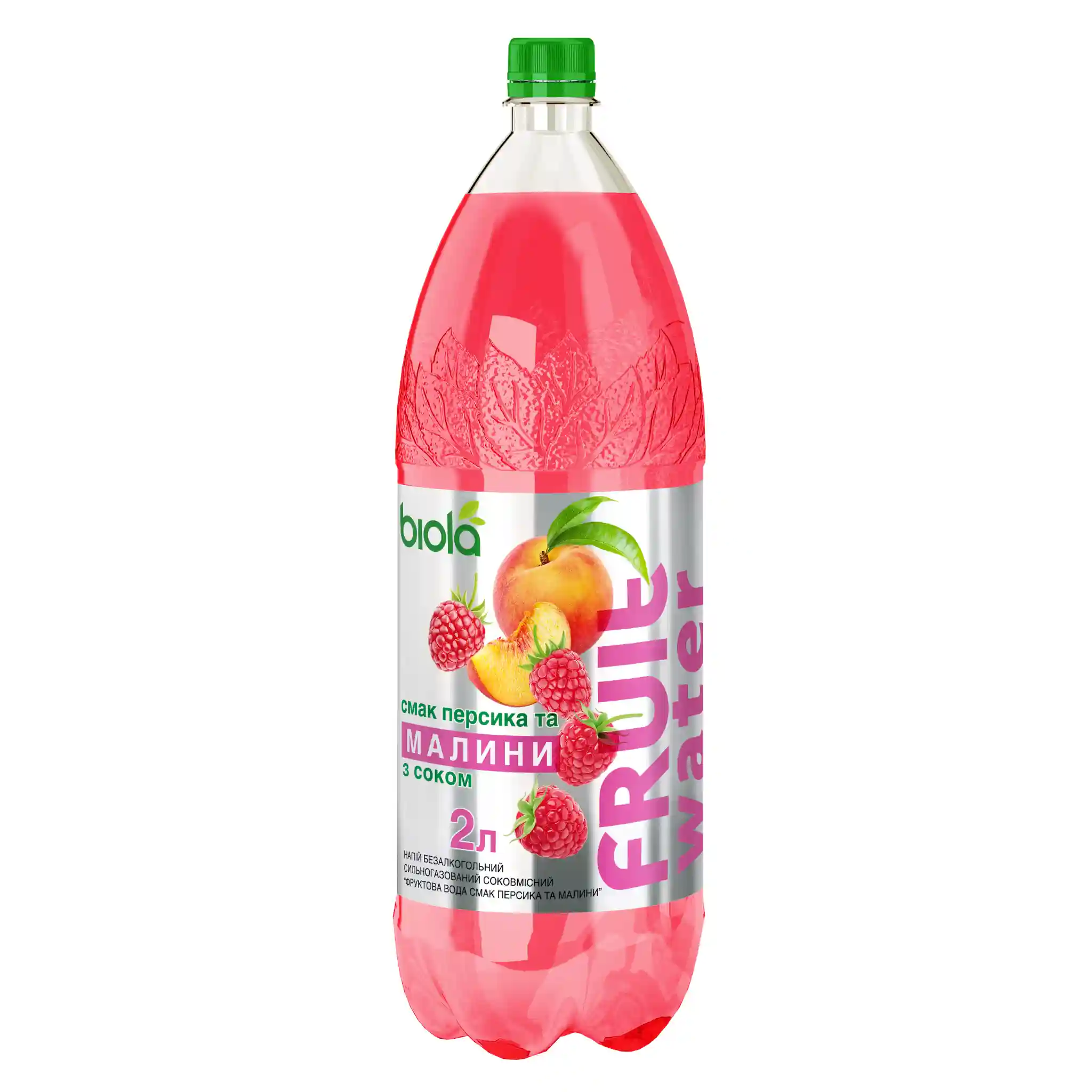 Biola Limonáda "Broskev a malina", 2l/6ks