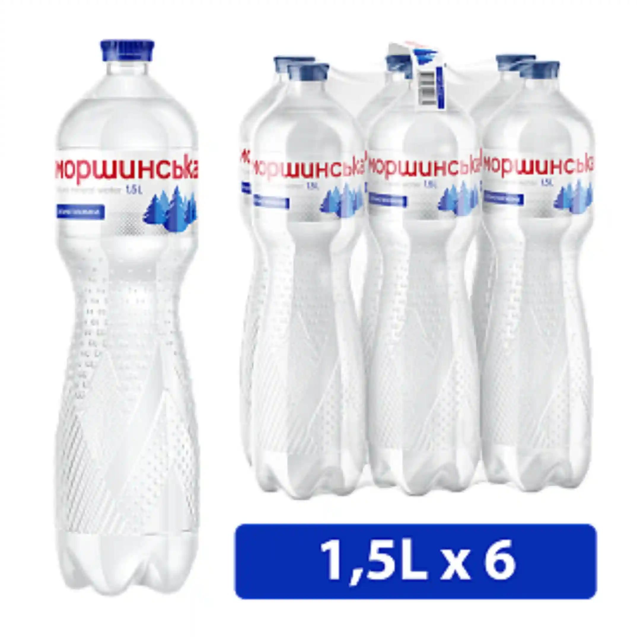 Morshynskaya Přírodní minerální voda perlivá, 1,5l/6ks