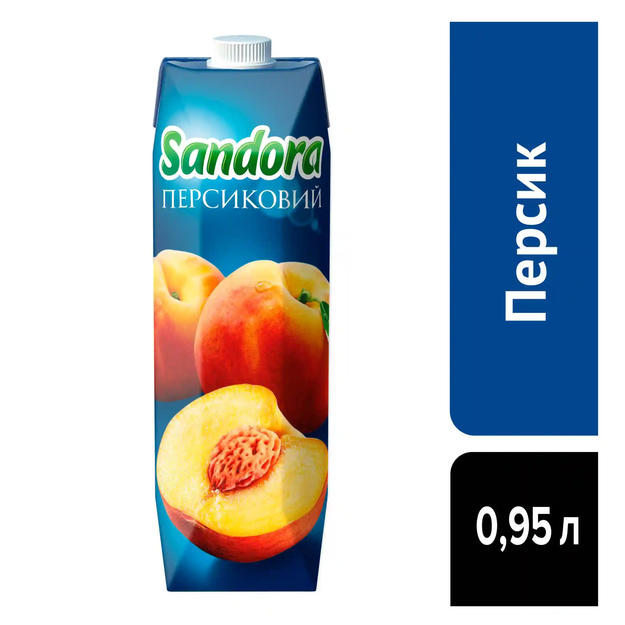 Sandora Nektar Broskvový s dužinou , 950ml/10ks