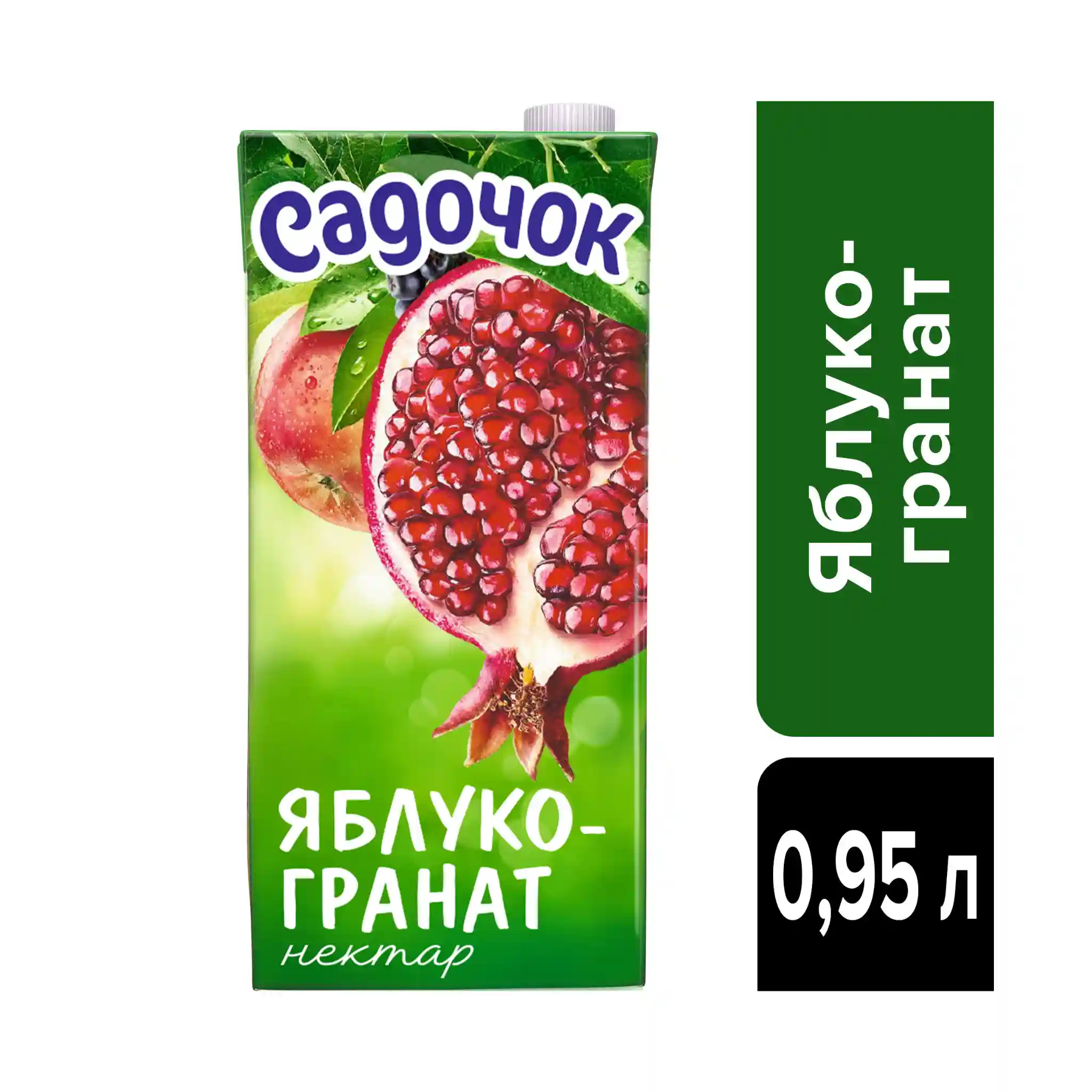 Sadočok Nektar z jableka a granátového jablka, 950ml/12ks