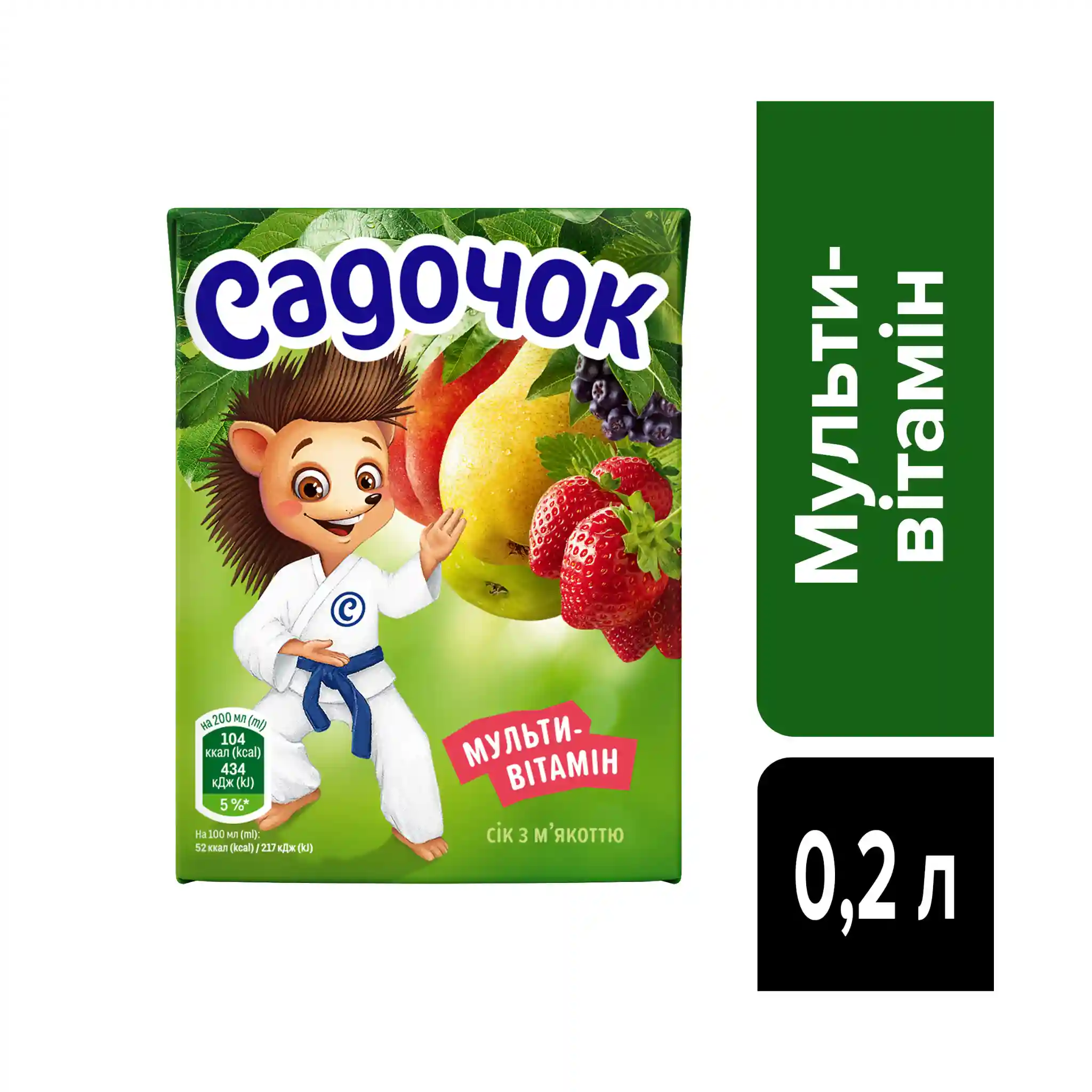 Sadočok Džus Multivitamin s dužinou, 200ml/27ks