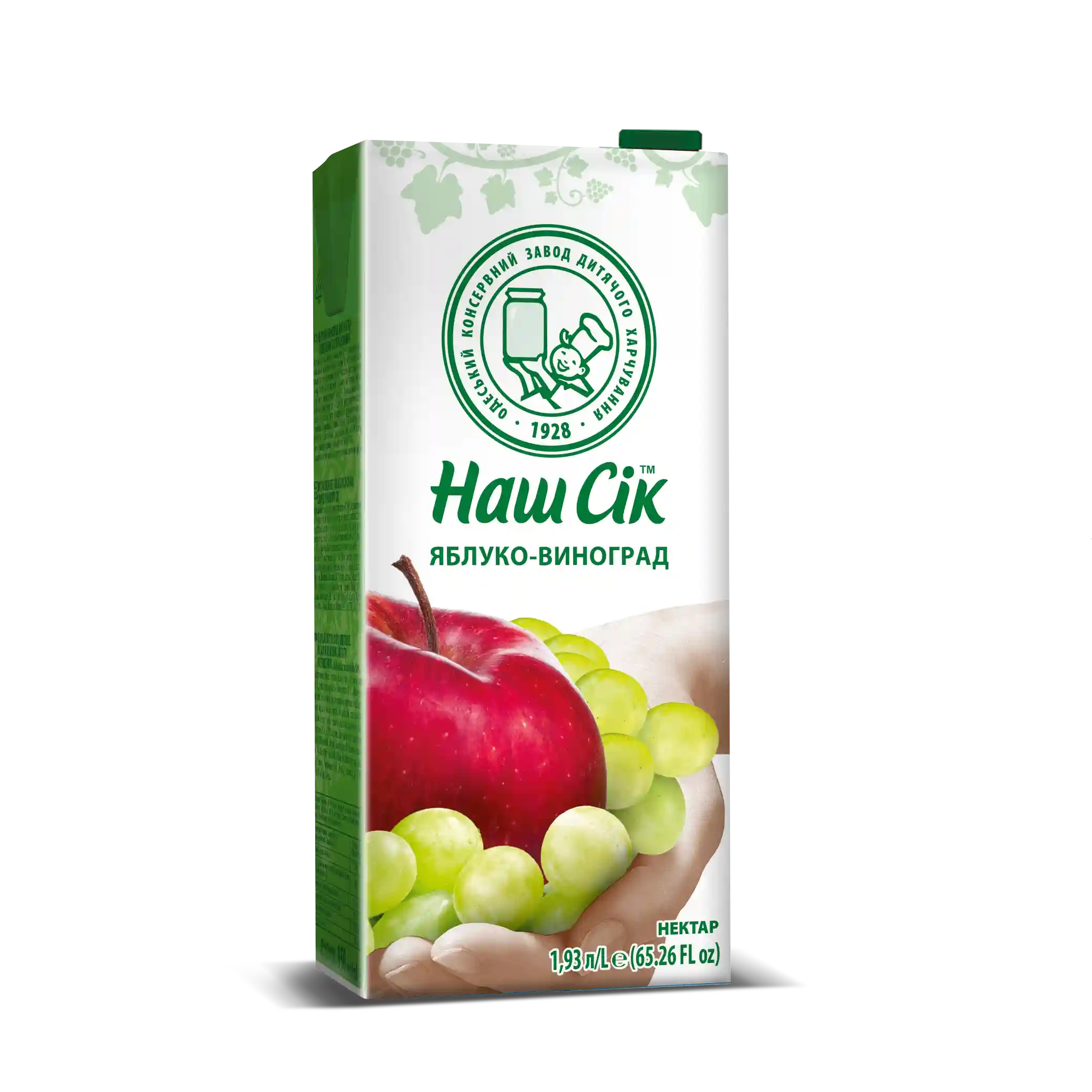 "Náš sik" Nápoj z jablek a hroznů, t/p, 1,93 L/6kus