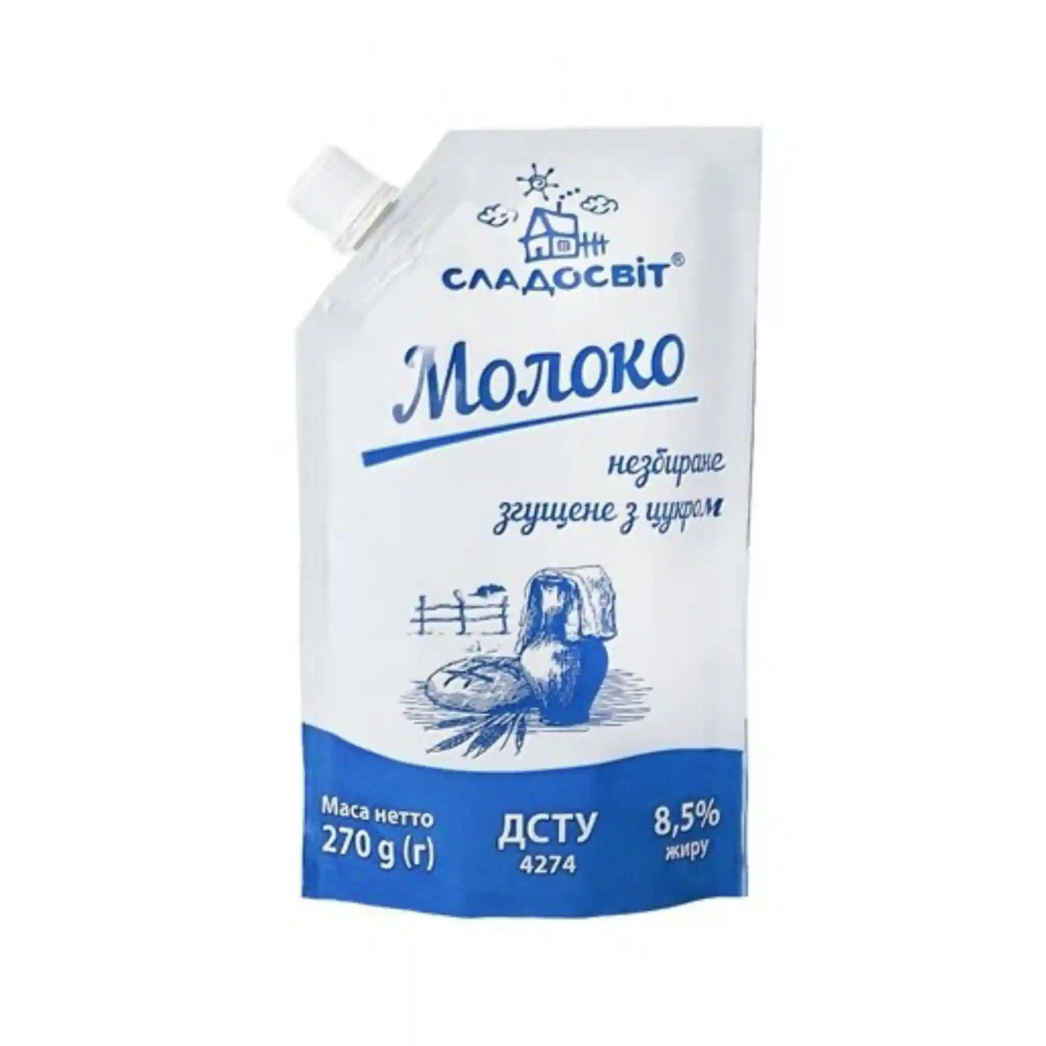 Sladosvit Kondenzované mléko 8,5% tuku, 270g/40ks