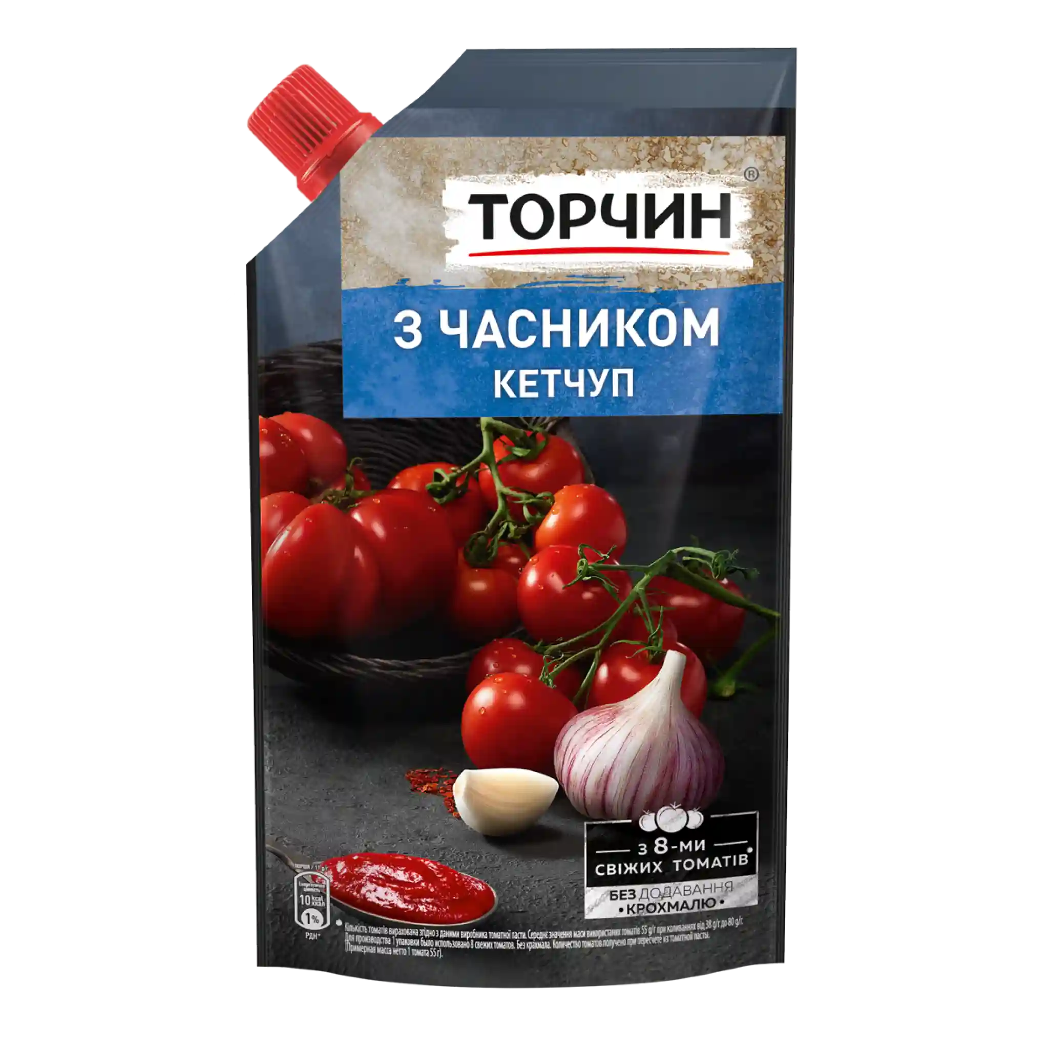 Torčyn Omáčka "Kečup s česnekem", 250g/40ks