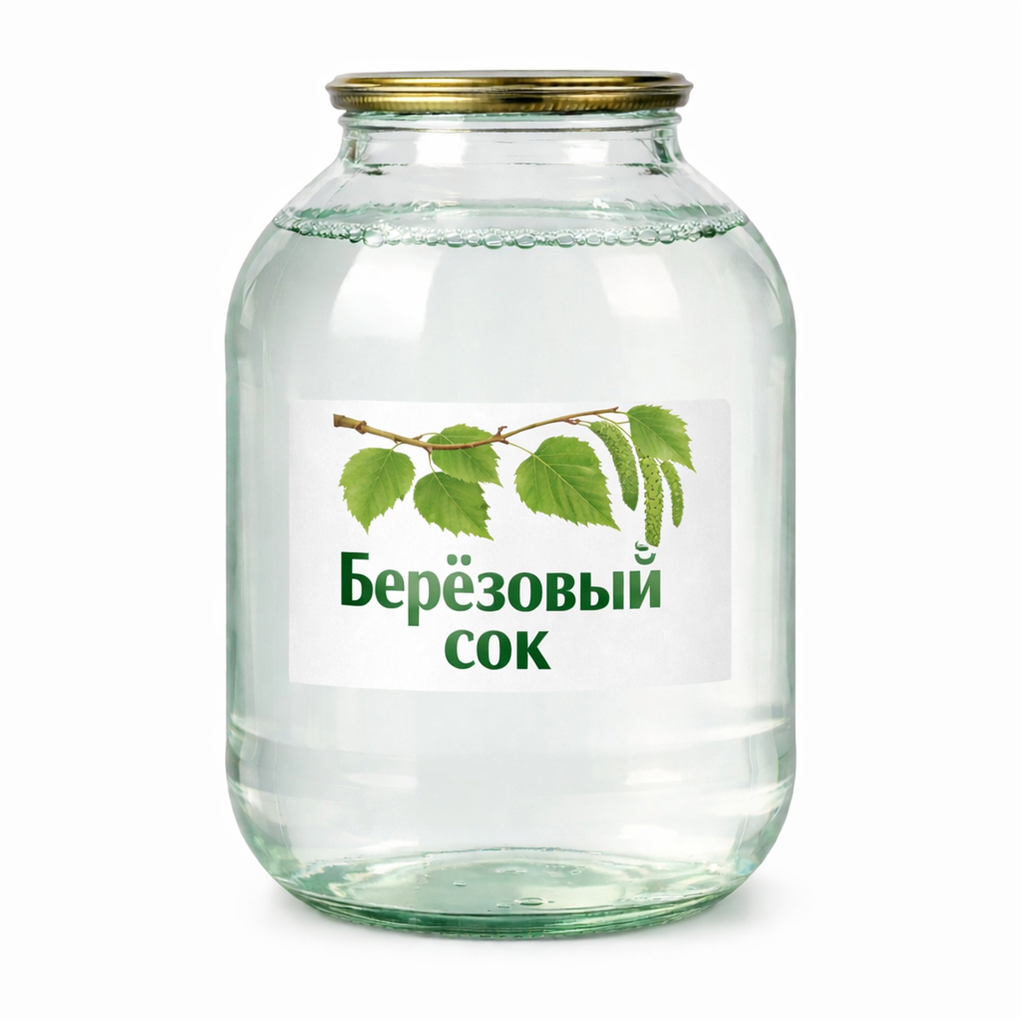 Březová  šťáva s cukrem, sklo, 3l/2ks