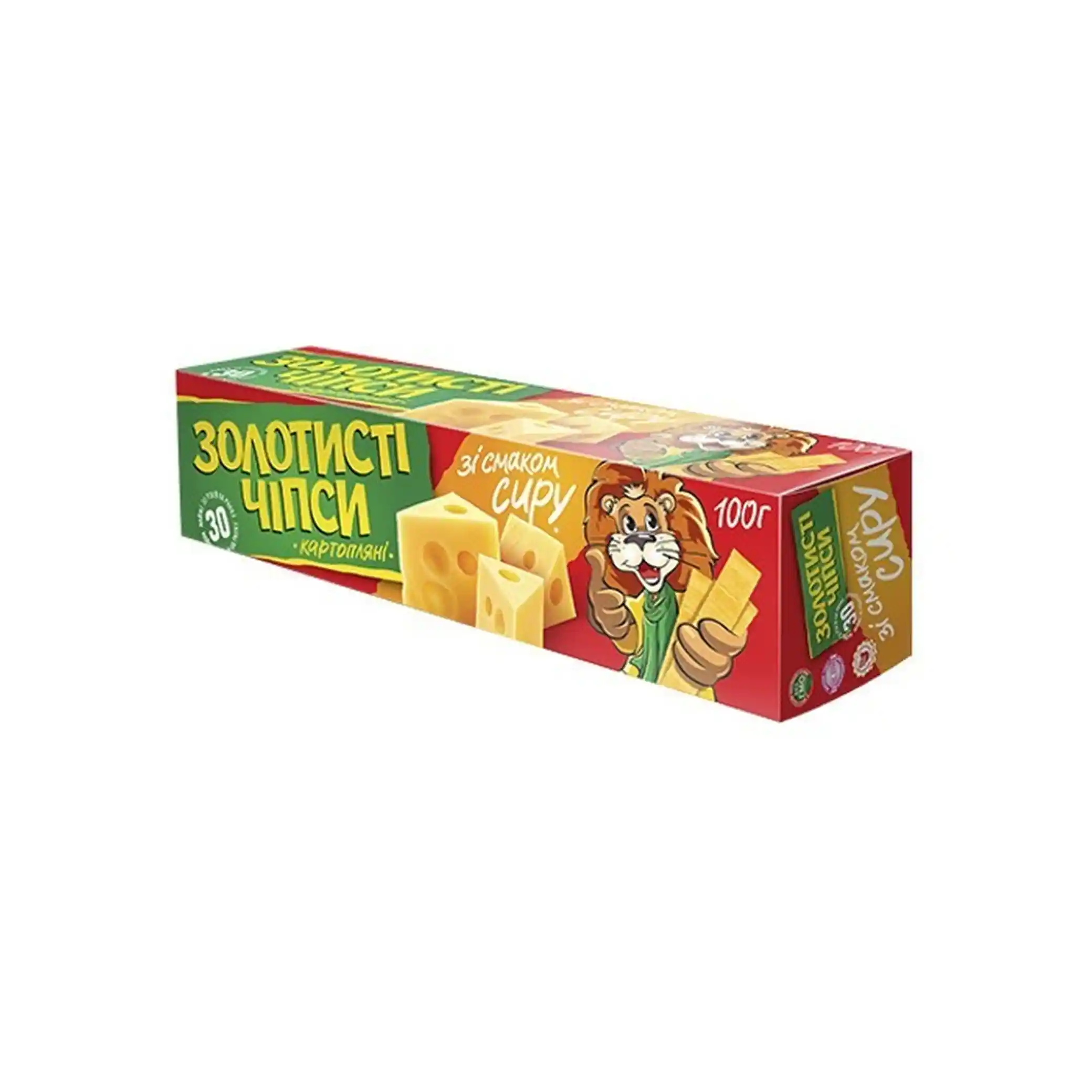 Jaivir Chipsy „Zlatavé“ s příchutí sýra, 100 g/24ks