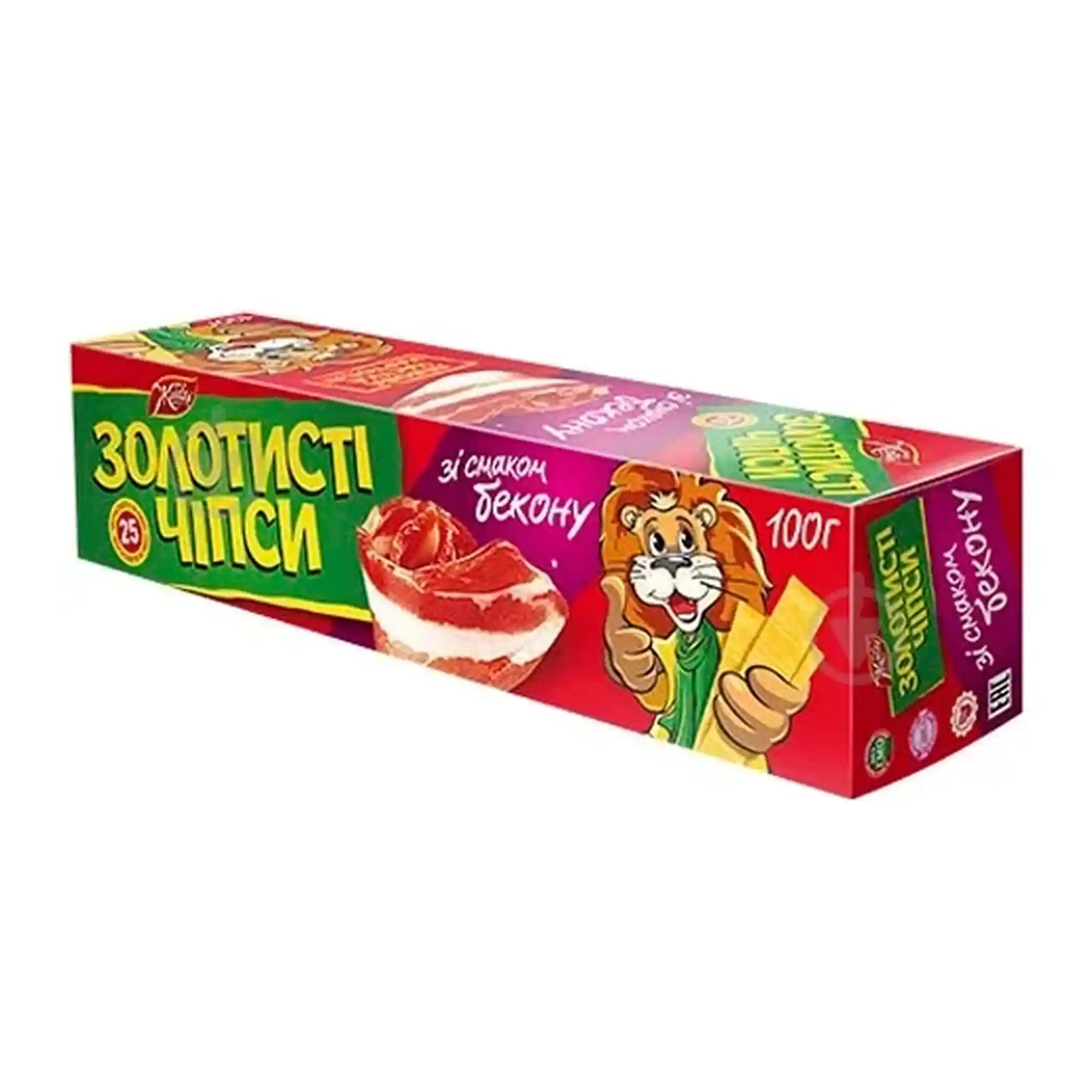 Jaivir Chipsy „Zlatavé“ s příchutí slaniny (bekon), 100 g/24ks