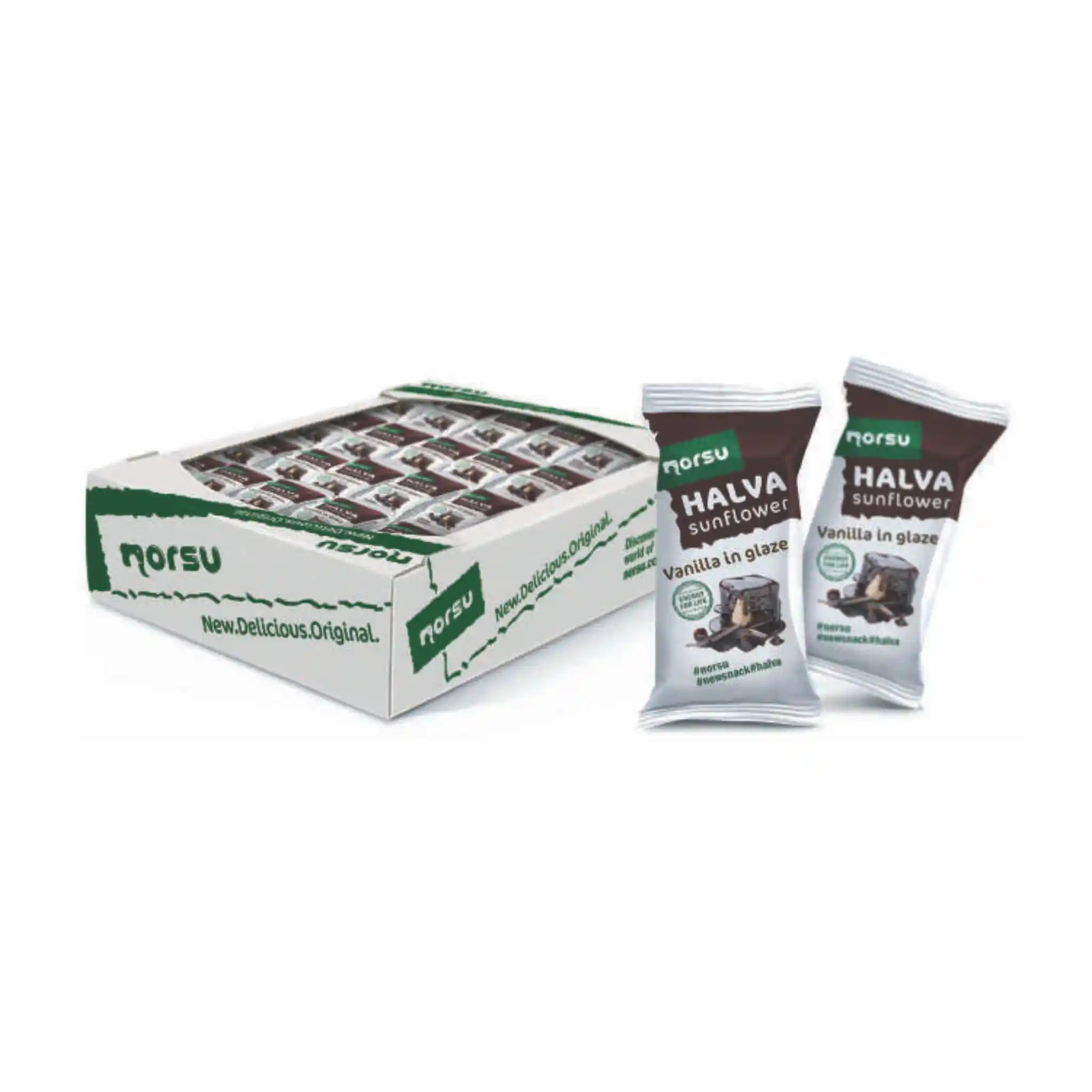 ES Norsu Halva slunečnicová vanilková glazovaná, 35 g/1,5 kg
