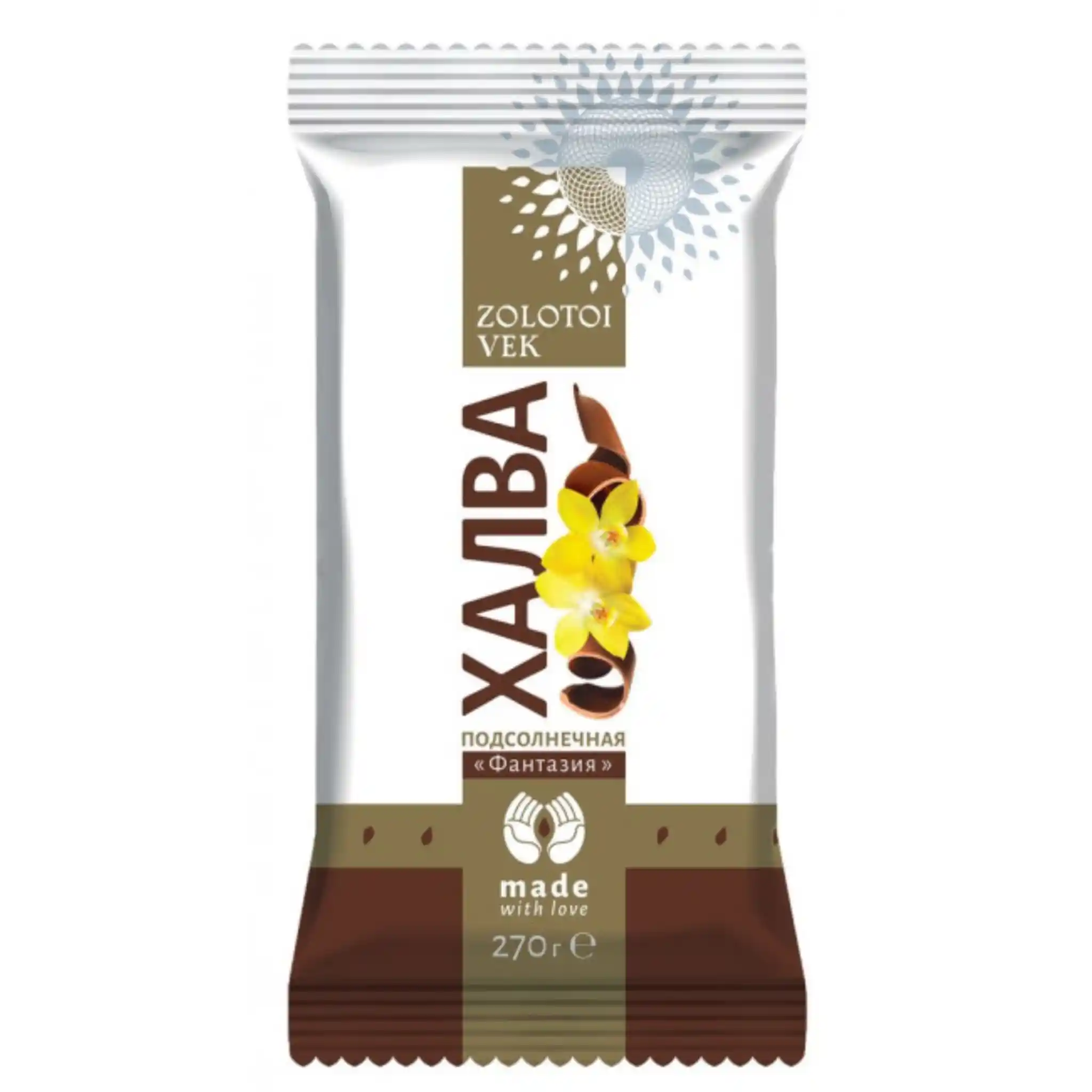 Zlatý věk Chalva slunečnicová "Fantazija" s kakaem, 270g / 20ks box