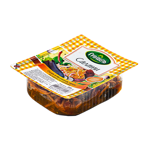 TM Grinvil Salát s lilkem, paprikou a mrkví na korejský způsob, 350g/36ks