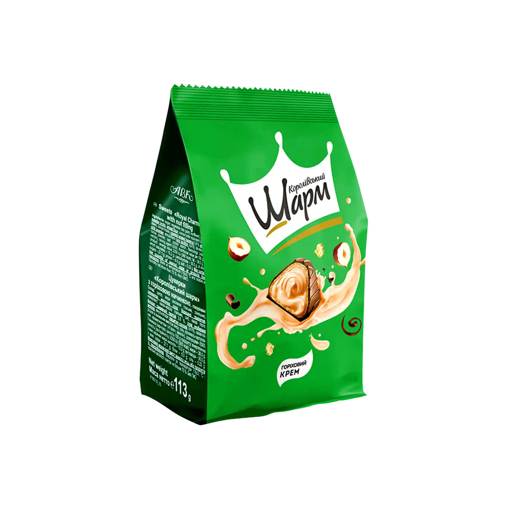 ABK Bonbóny „Royal Charm“ s oříškovým krémem 113 g/10ks