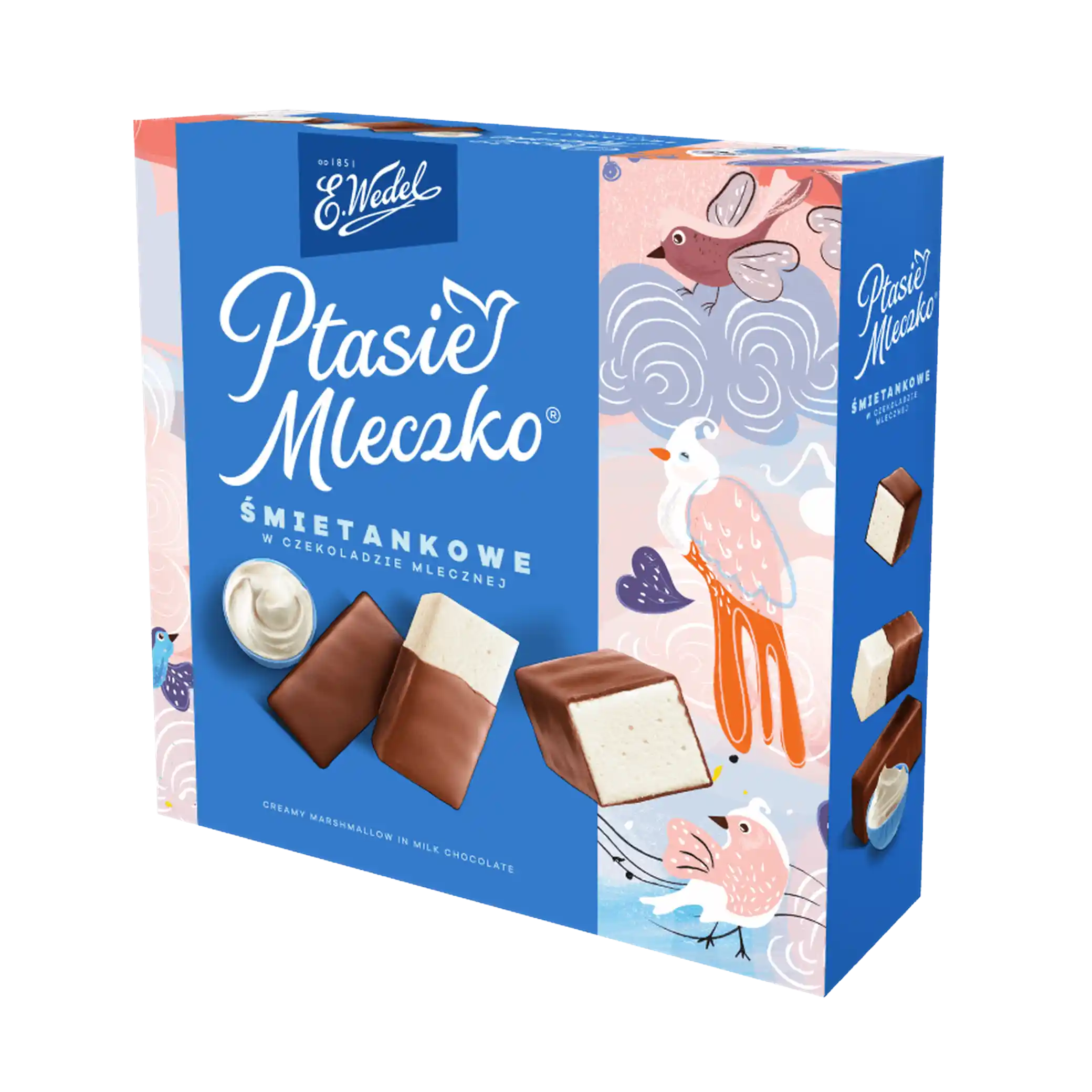 WEDEL "Ptačí mléko" smetanové v mléčné čokoládě 340g /18 ks