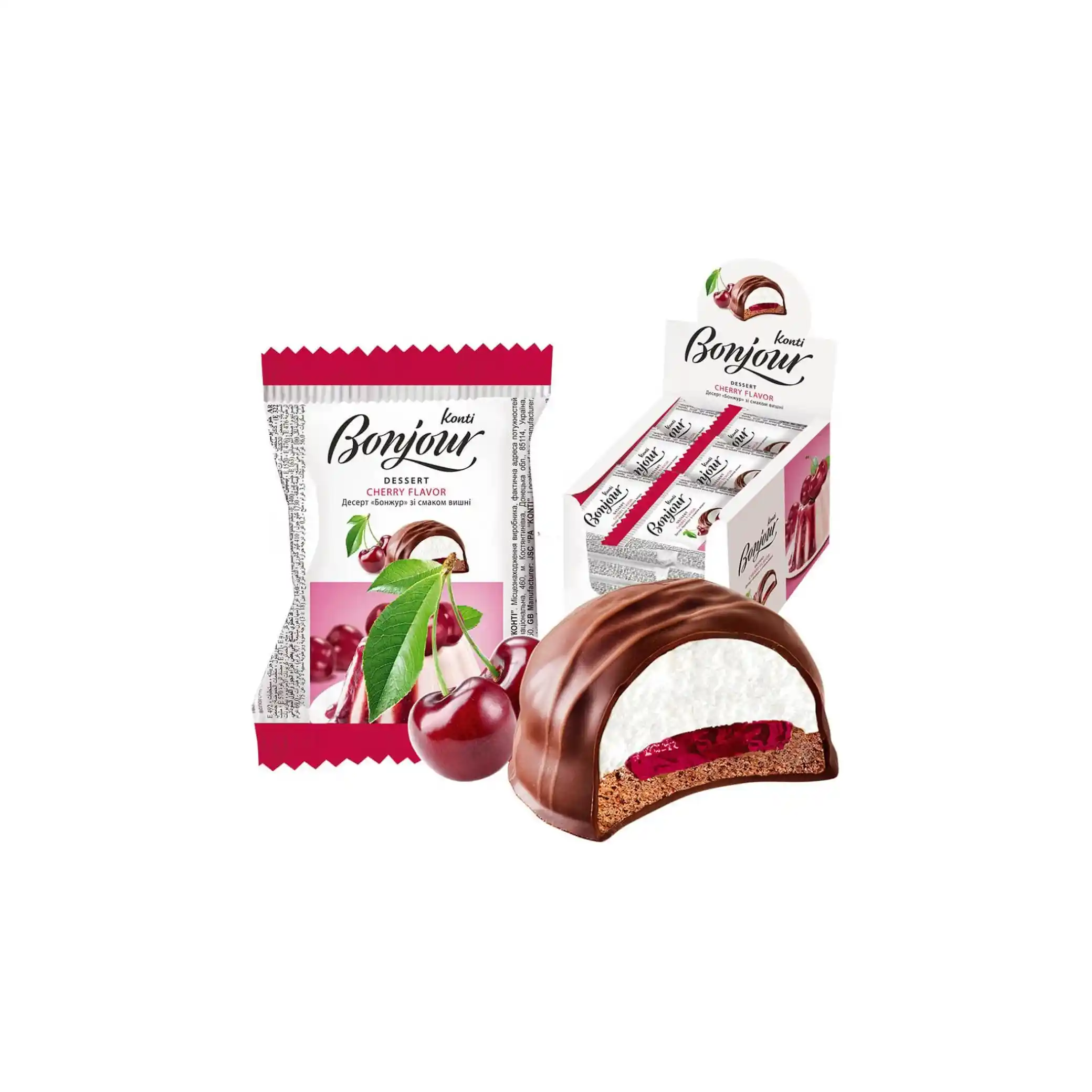 Konti  "Bonjour" dezert suflé s višňovou příchutí, 29g/24ks