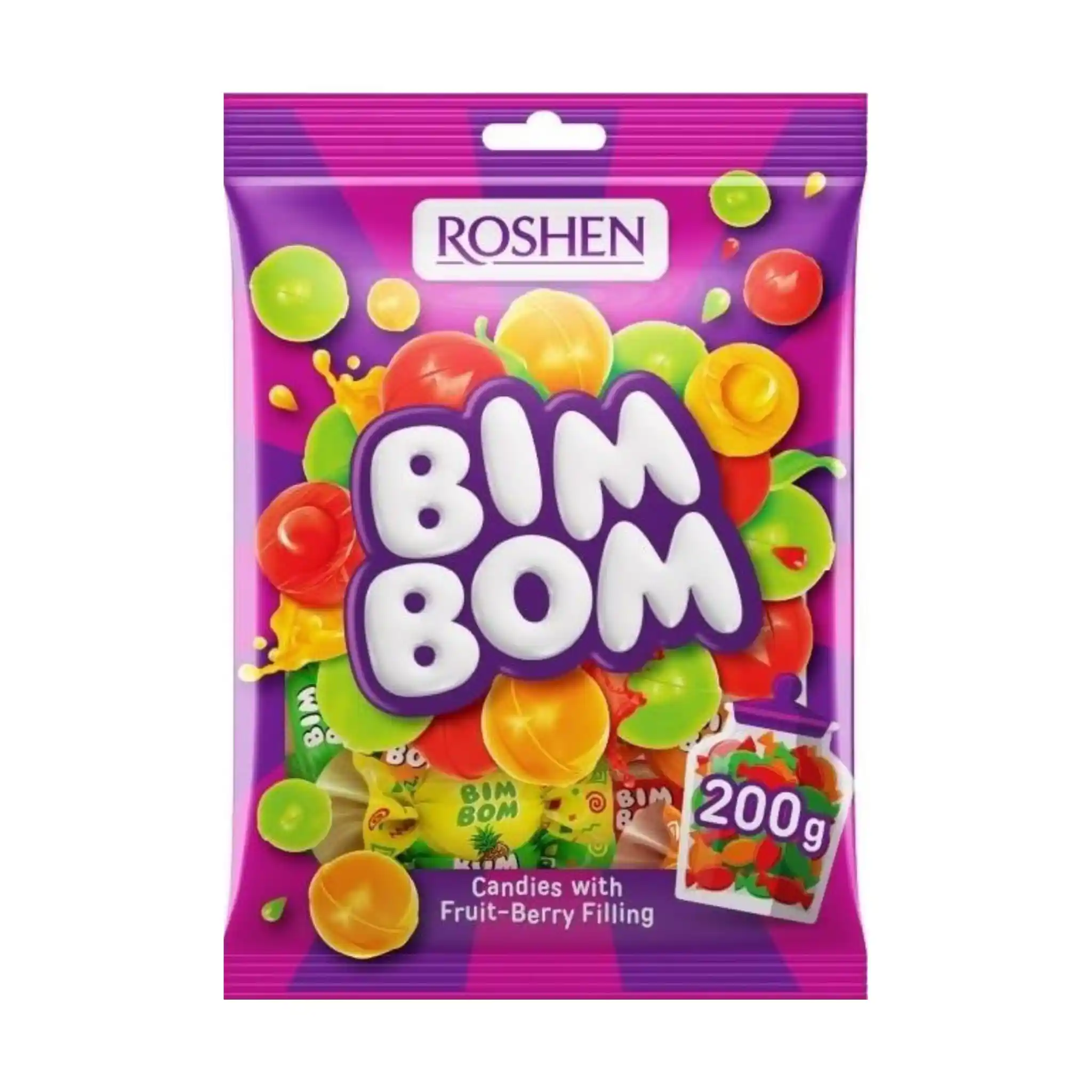 Roshen Bonbóny сucavé "Bim Bom",  200 g/11 ks
