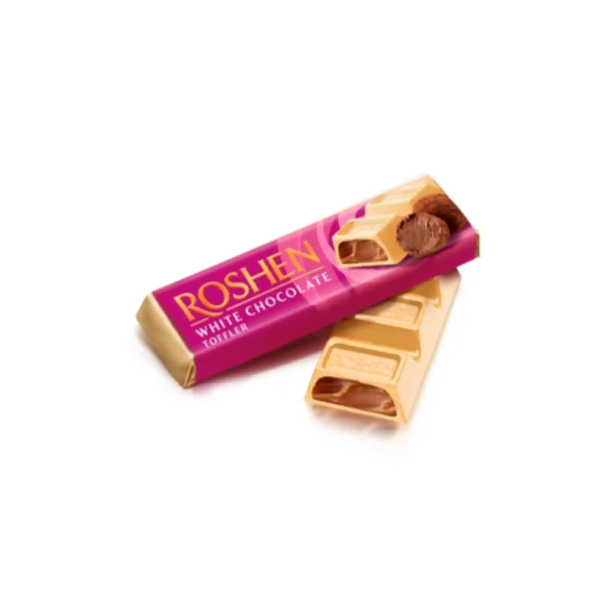 Roshen Čokoládová tyčinka bílá a mléčná čokolády, 41g / 30ks