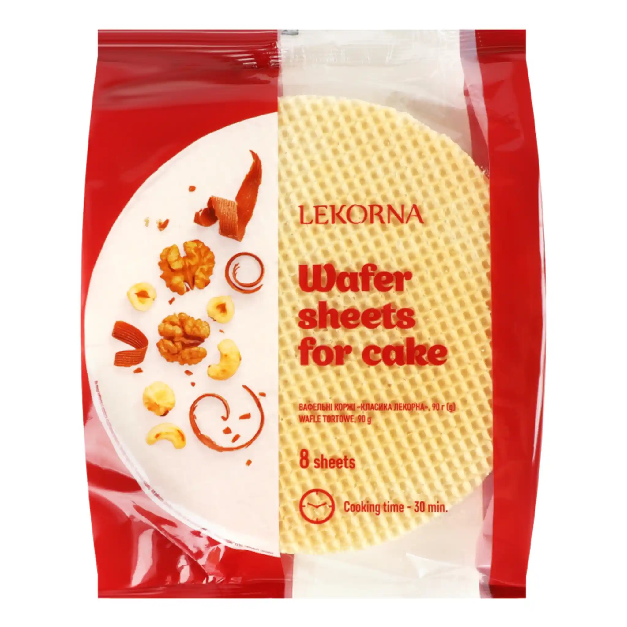 TM Lekorna Oplatkové korpusy na dort "Klasické", 90g/18ks