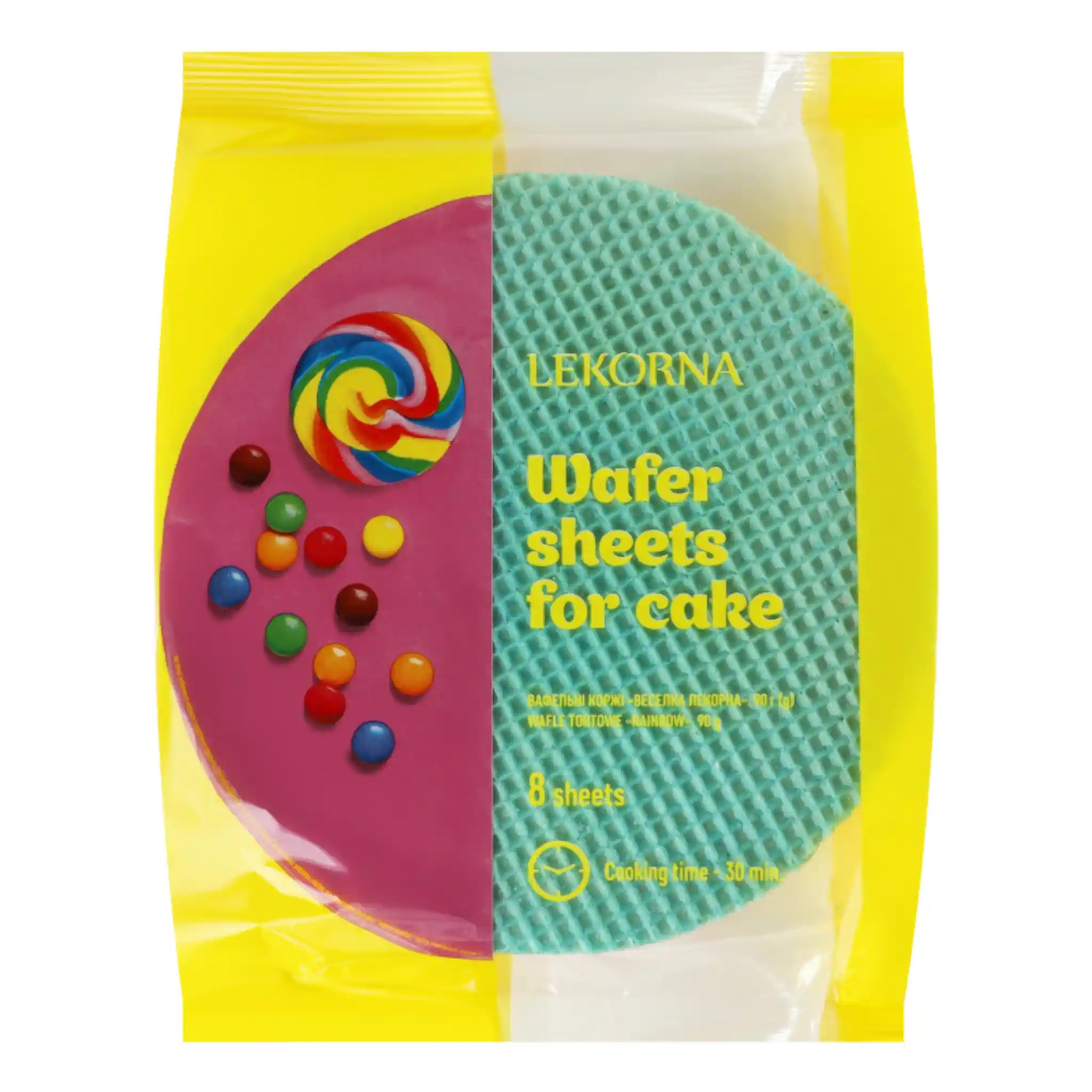 TM Lekorna Oplatkové korpusy na dort "Veselka", 90g/18ks