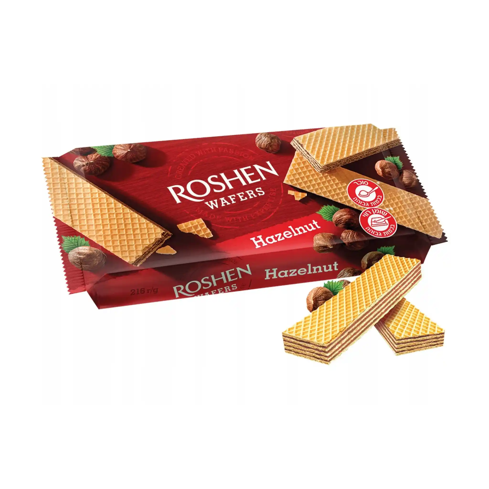 Roshen Oplatky "Roshen wafers" ořechové, 216g/16 ks