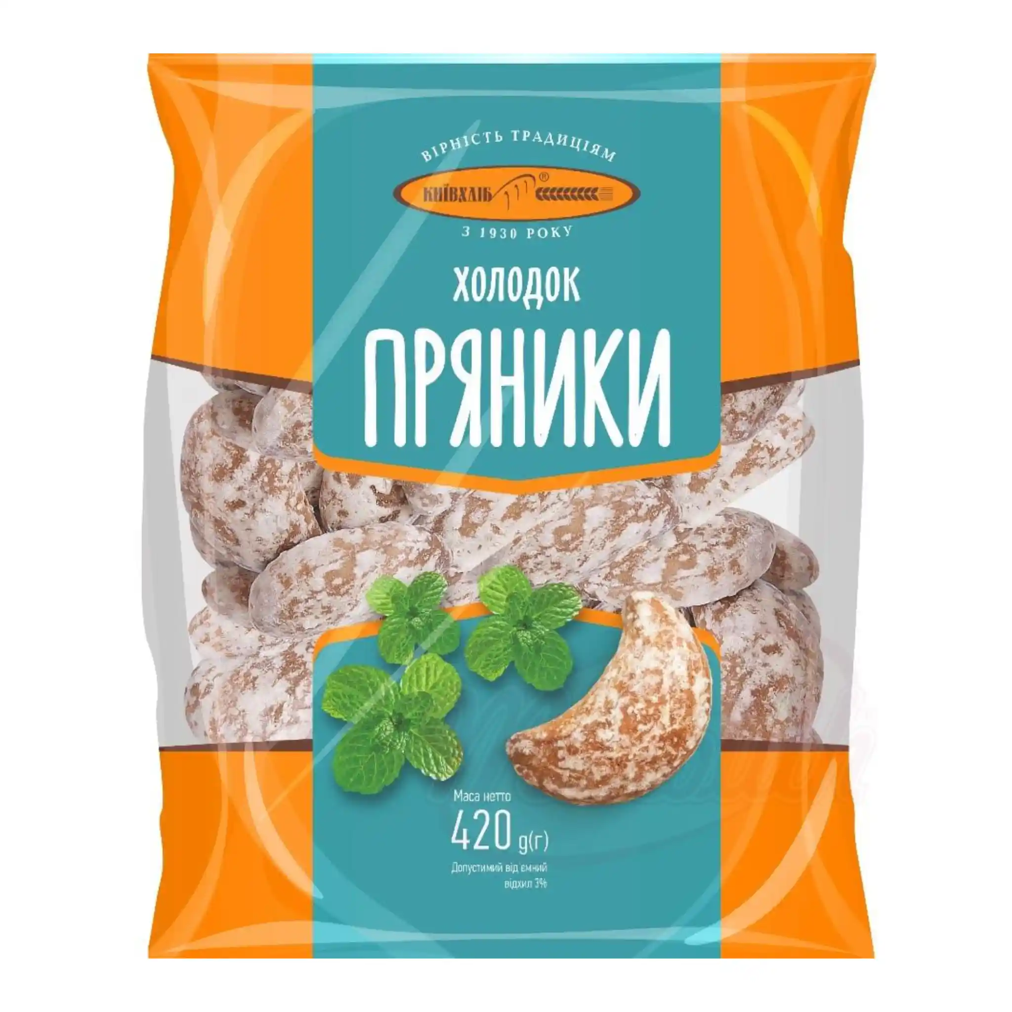 KievChlib Perníky "Cholodok" s mátou, 420g /12ks