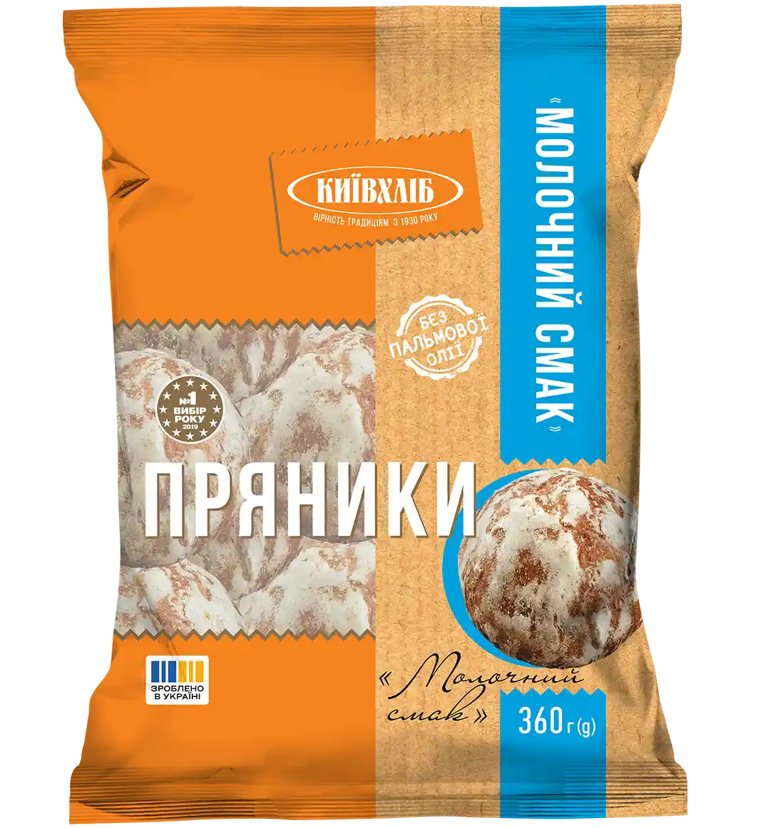 KievChlib Perníky "Mléčný Smak", 360g /10ks