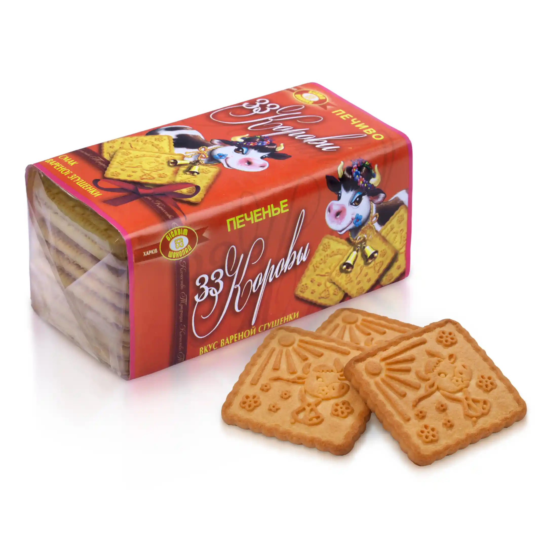 HBK Sušenky "33 Krav" s příchutí karamelizovaného kondenzovaného mléka, 180g/30ks