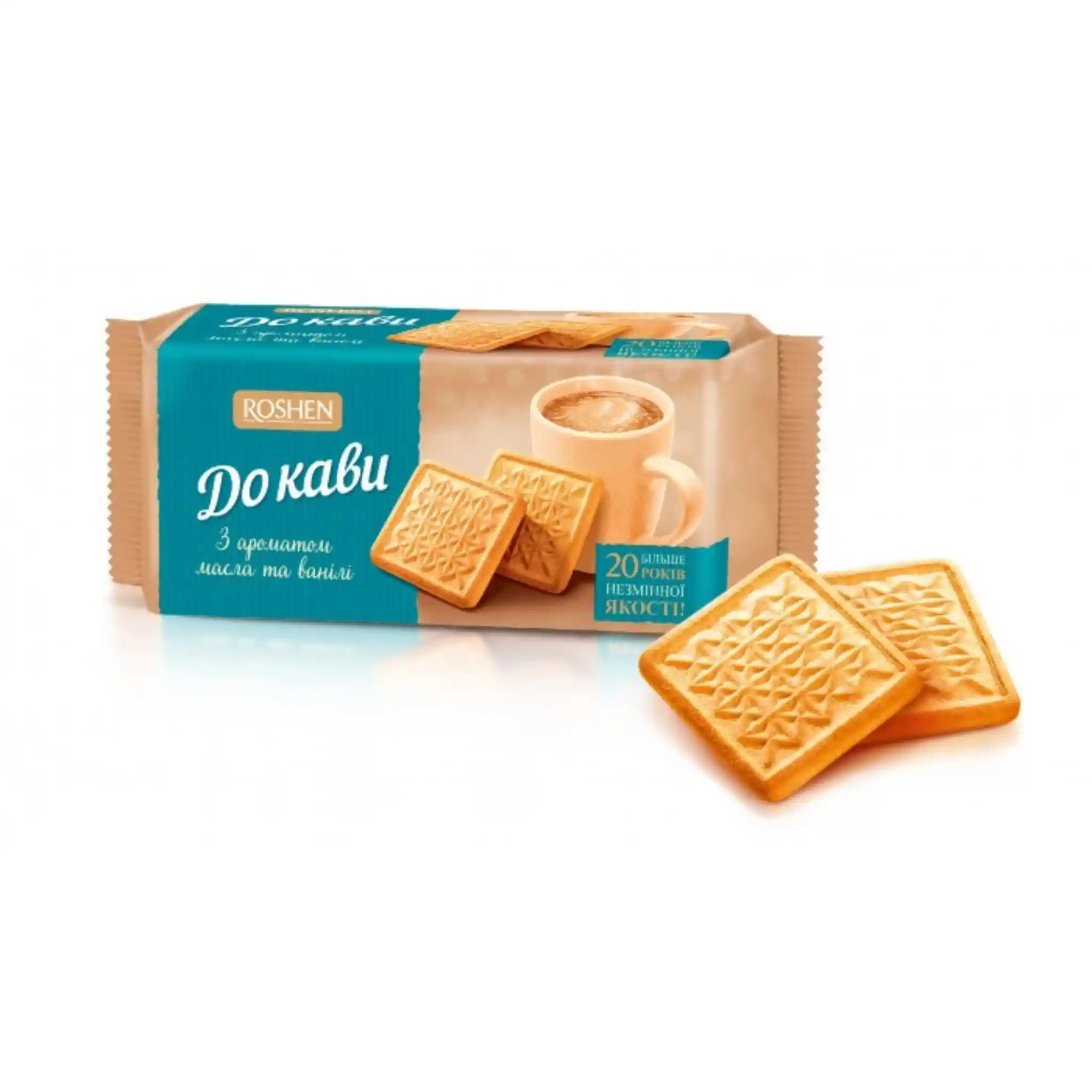 Roshen Sušenky "Do kavý" s příchutí másla a vanilky, 185g/28ks