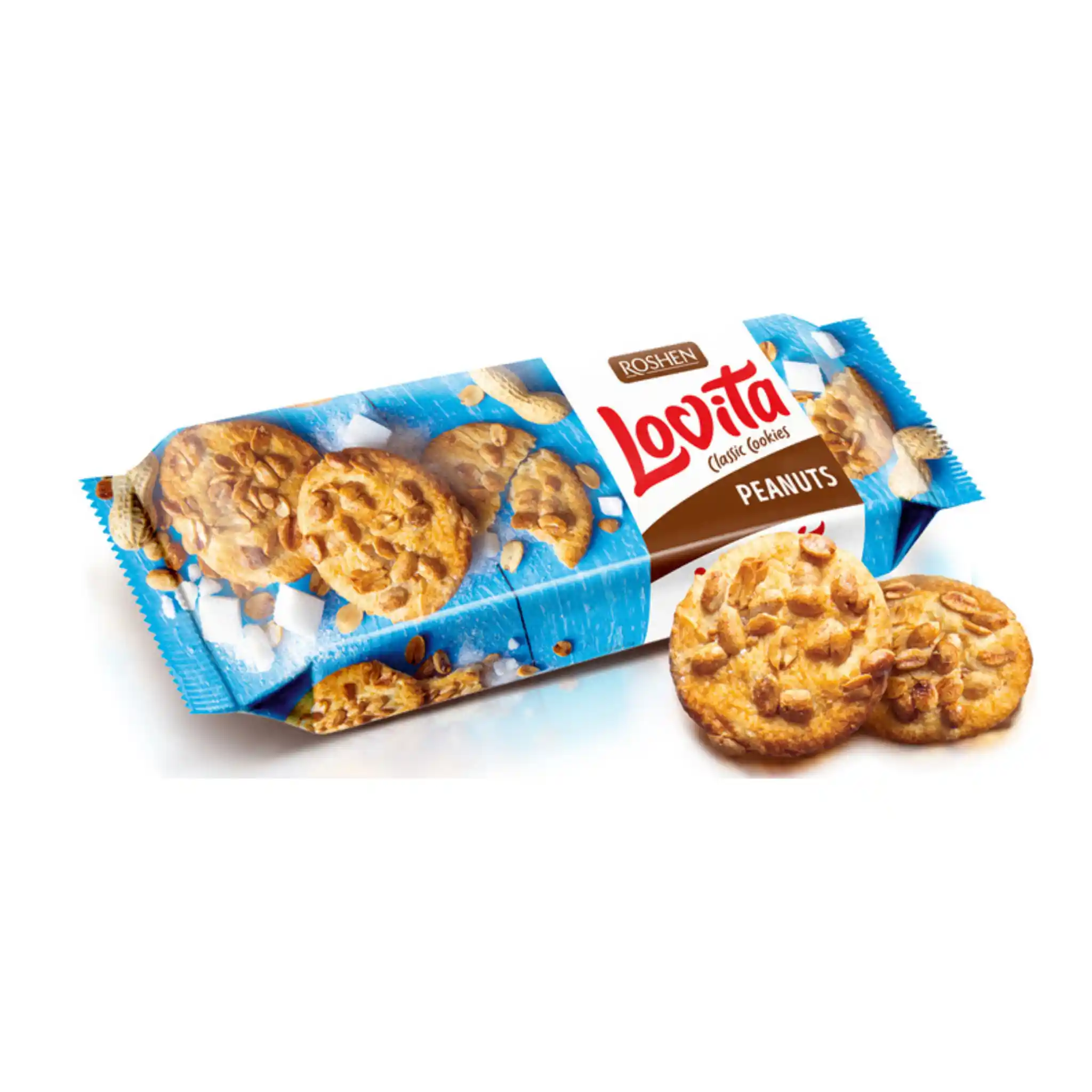 Roshen Sušenky "Lovita classic cookies" s ořechy, 150g/16ks