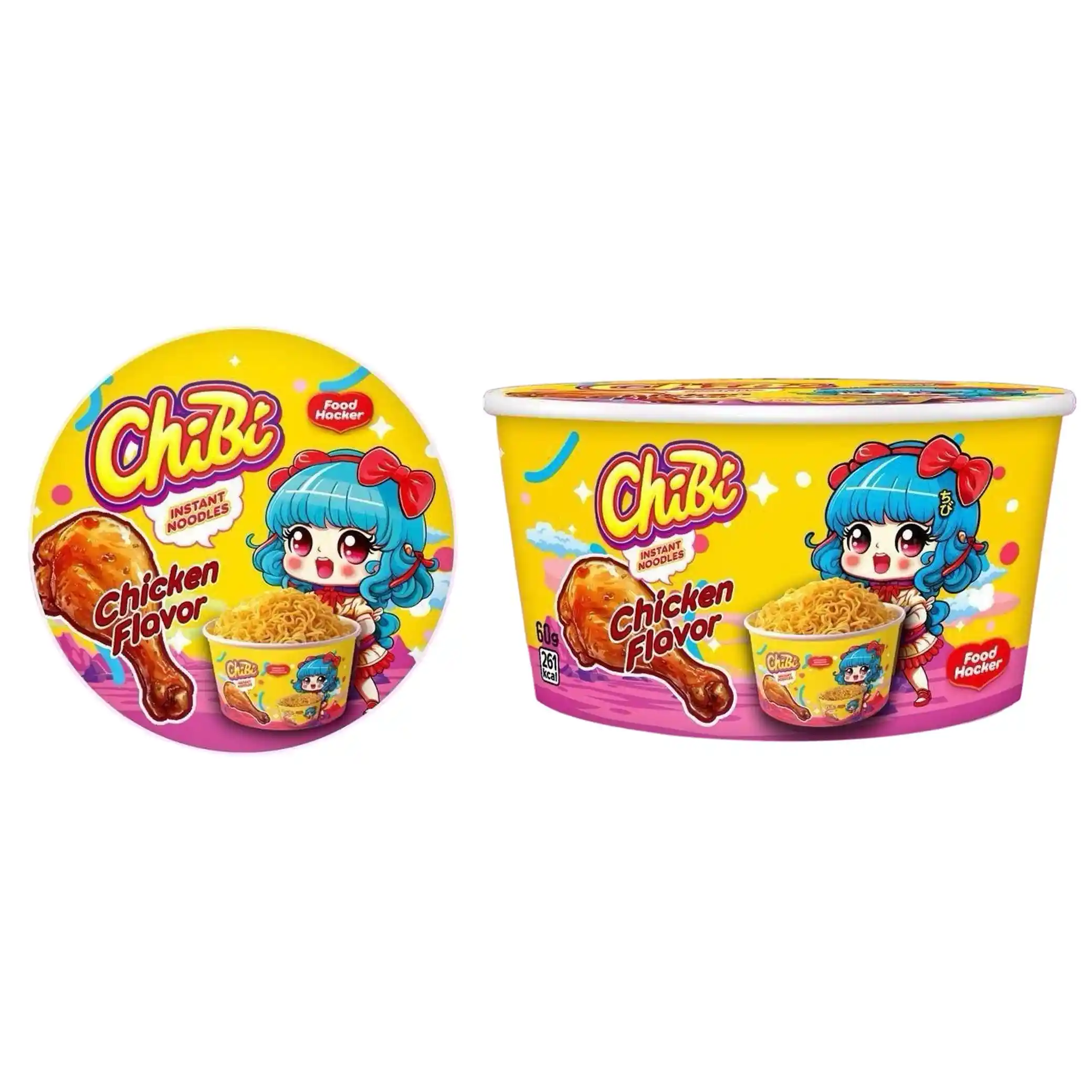 ChiBi Instantní nudle kureci, box 85g/24ks