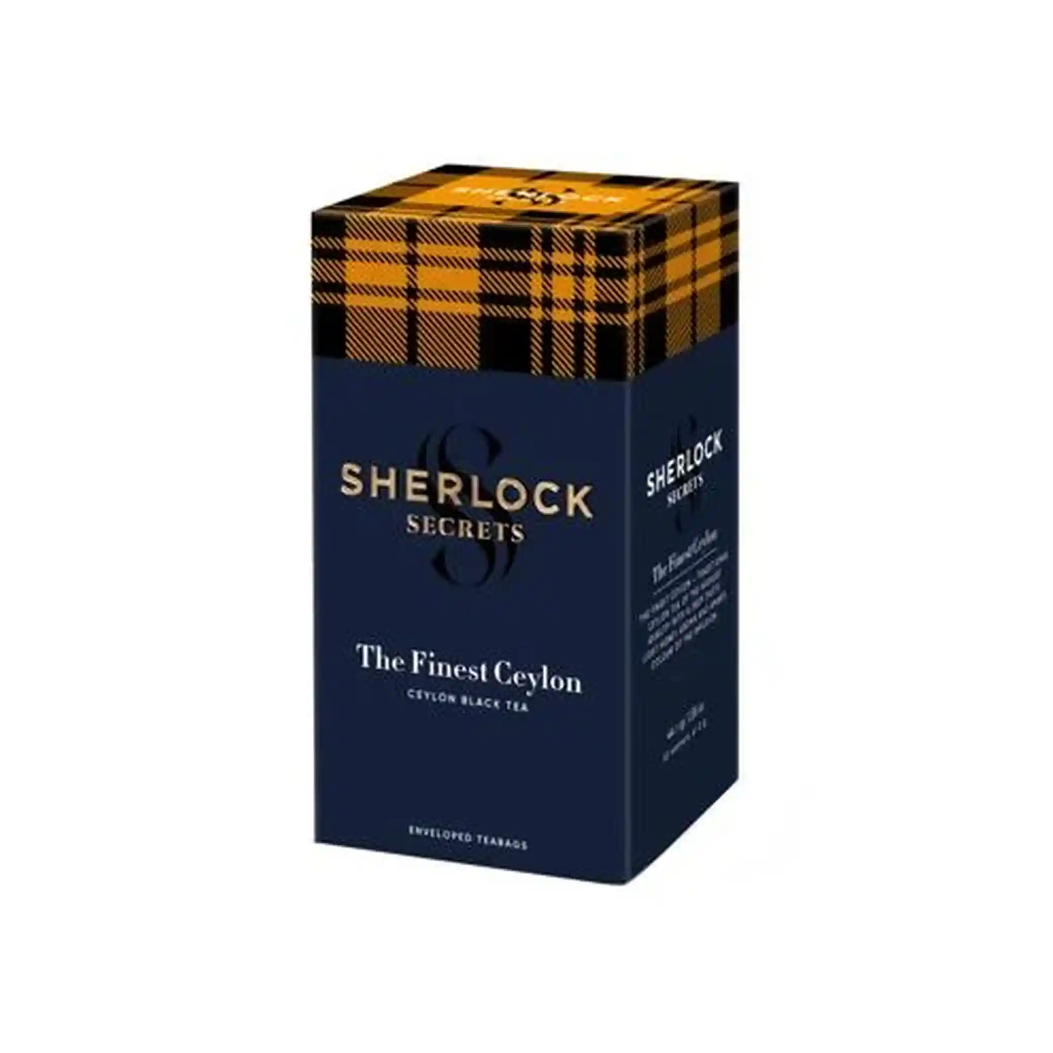 Sherlock Secrets „The Finest Ceylon“ černý cejlonský jemně mletý čaj, 22 sáčky × 2 g/ 12 ks