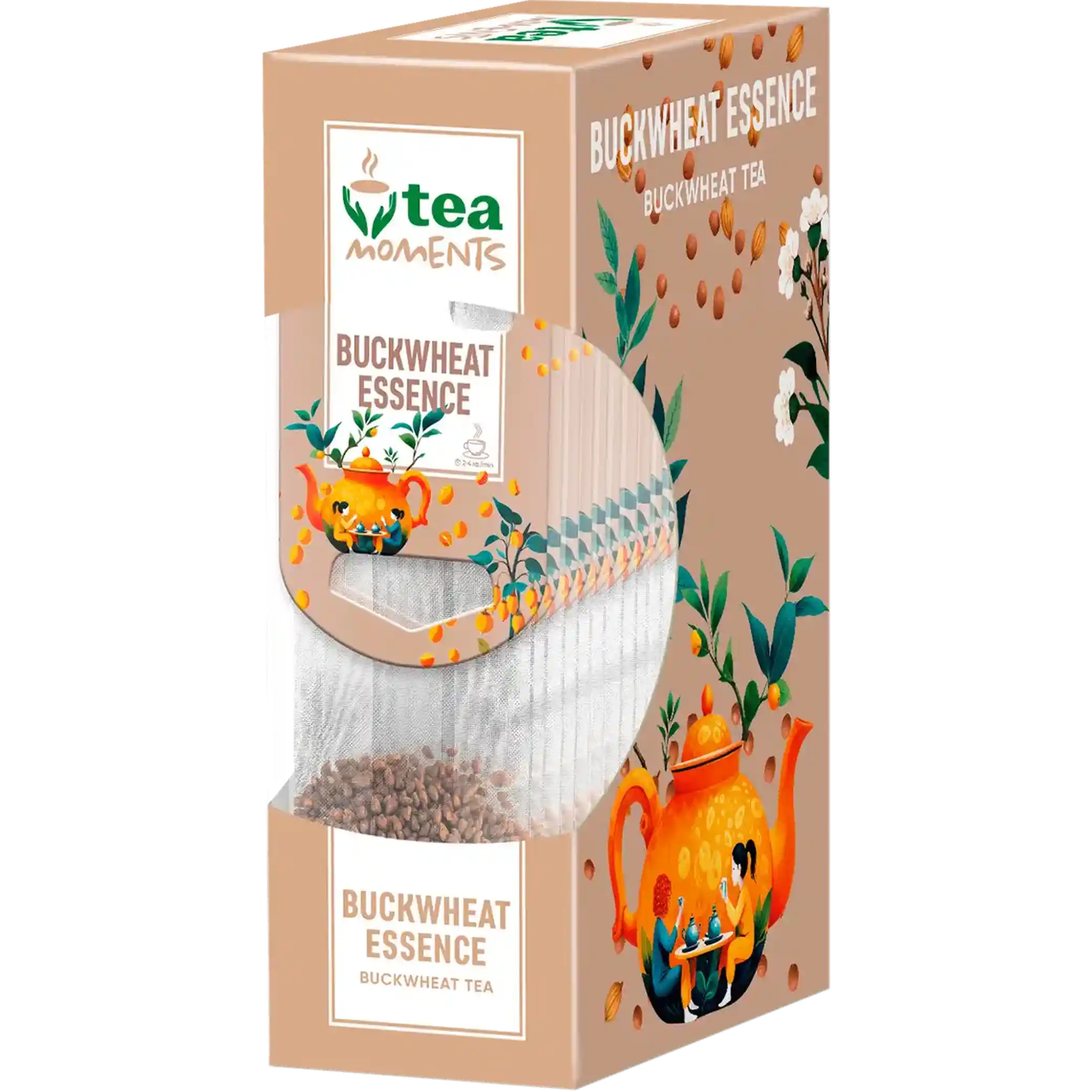 Tea Moments „Buckwheat Essence“ čaj pohankový, 15 sáčky × 2,4 g/ 15 ks